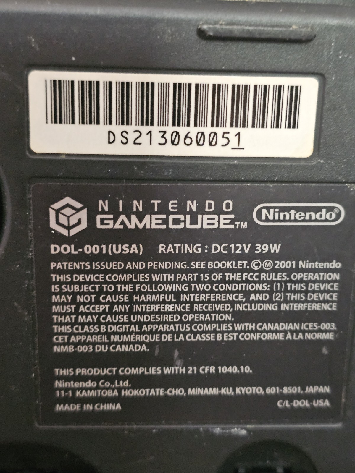 Nintendo GameCube DOL-001 Console Wavebird Remote Memory Cards Game Tested Works