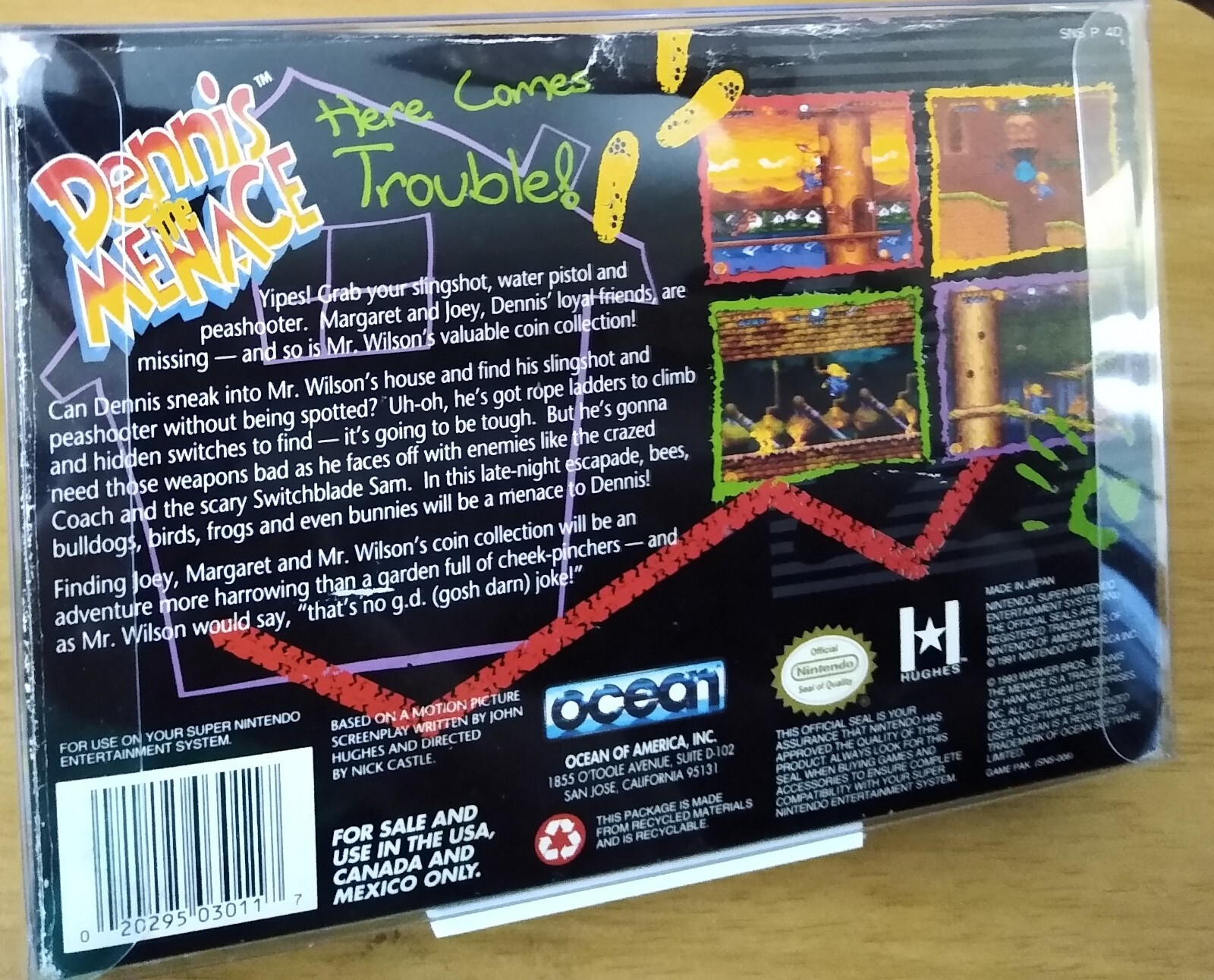 Dennis The Menace (Super Nintendo Entertainment System, 1993) CIB