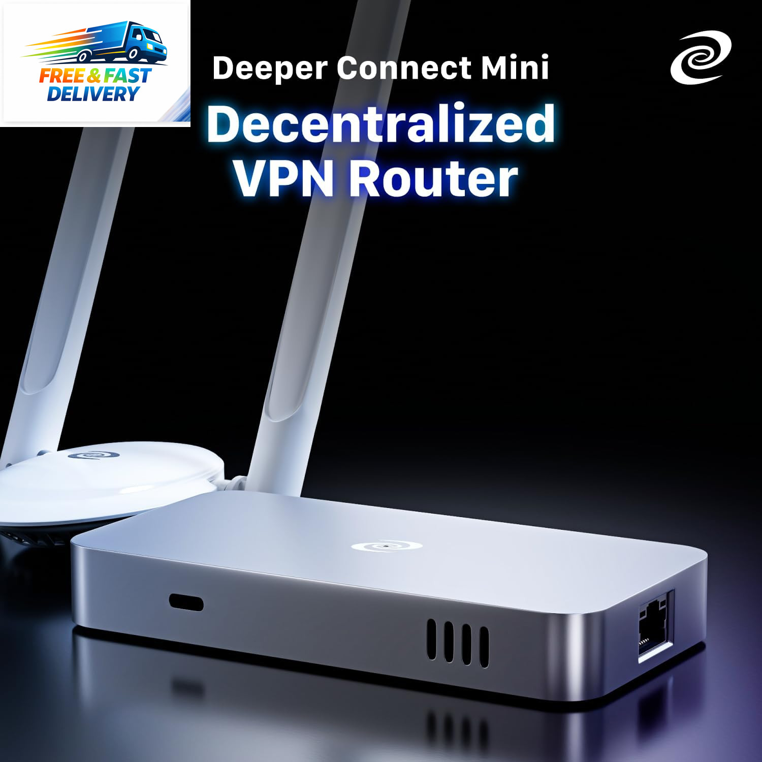 Deeper Connect Mini DPN Router, 1Gbps ARM64 Quad Core Hardware Gateway with Laye