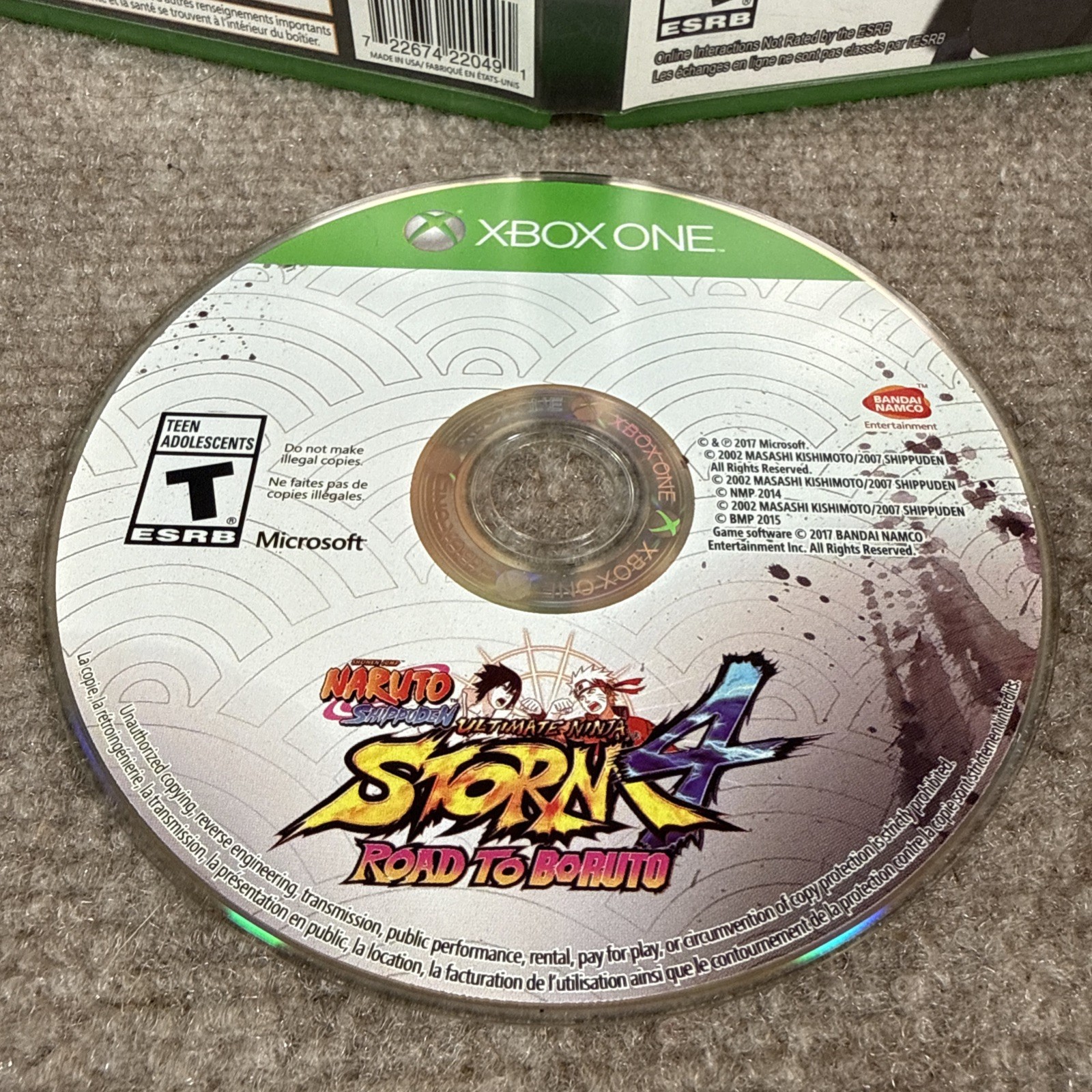 Naruto Shippuden Ultimate Ninja Storm 4 Road to Boruto Xbox One Adult Owned