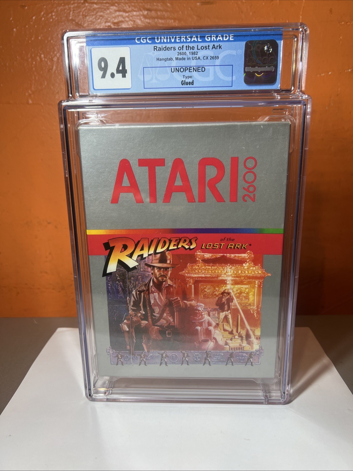 RAIDERS OF THE LOST ARK ATARI 2600 VINTAGE SEALED BRAND NEW WATA GRADED 9.4