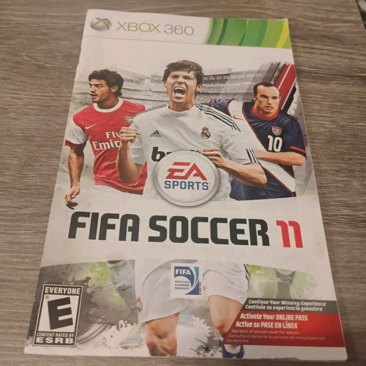 FIFA Soccer 11 (Microsoft Xbox 360, 2010) Manual Only