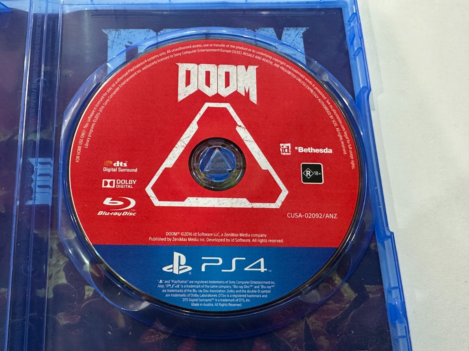 DOOM (SONY PS4 GAME , R 18+)