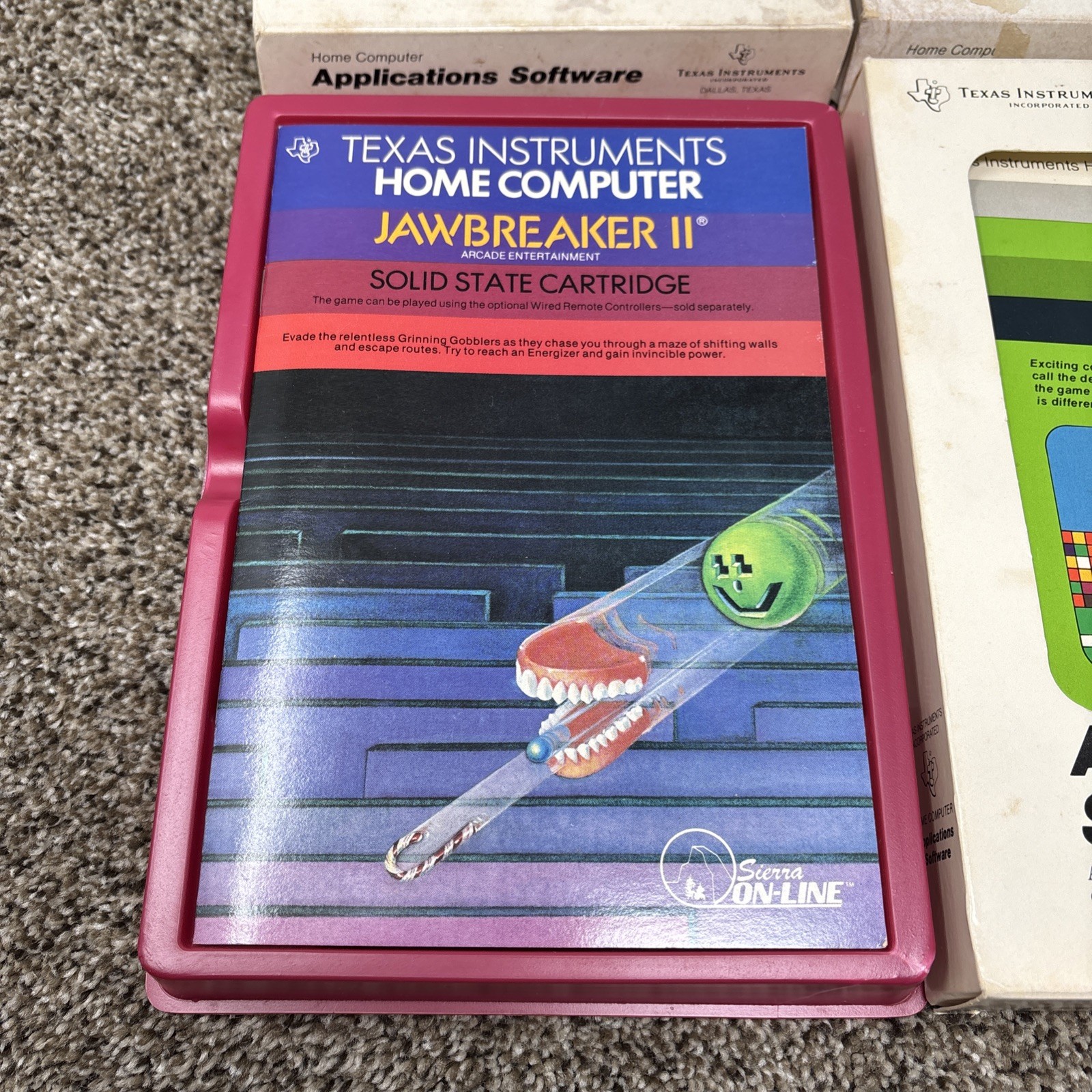 Ti99/4a CIB Game Lot Jawbreaker ii Tombstone City Football Touch Game Lot Tested