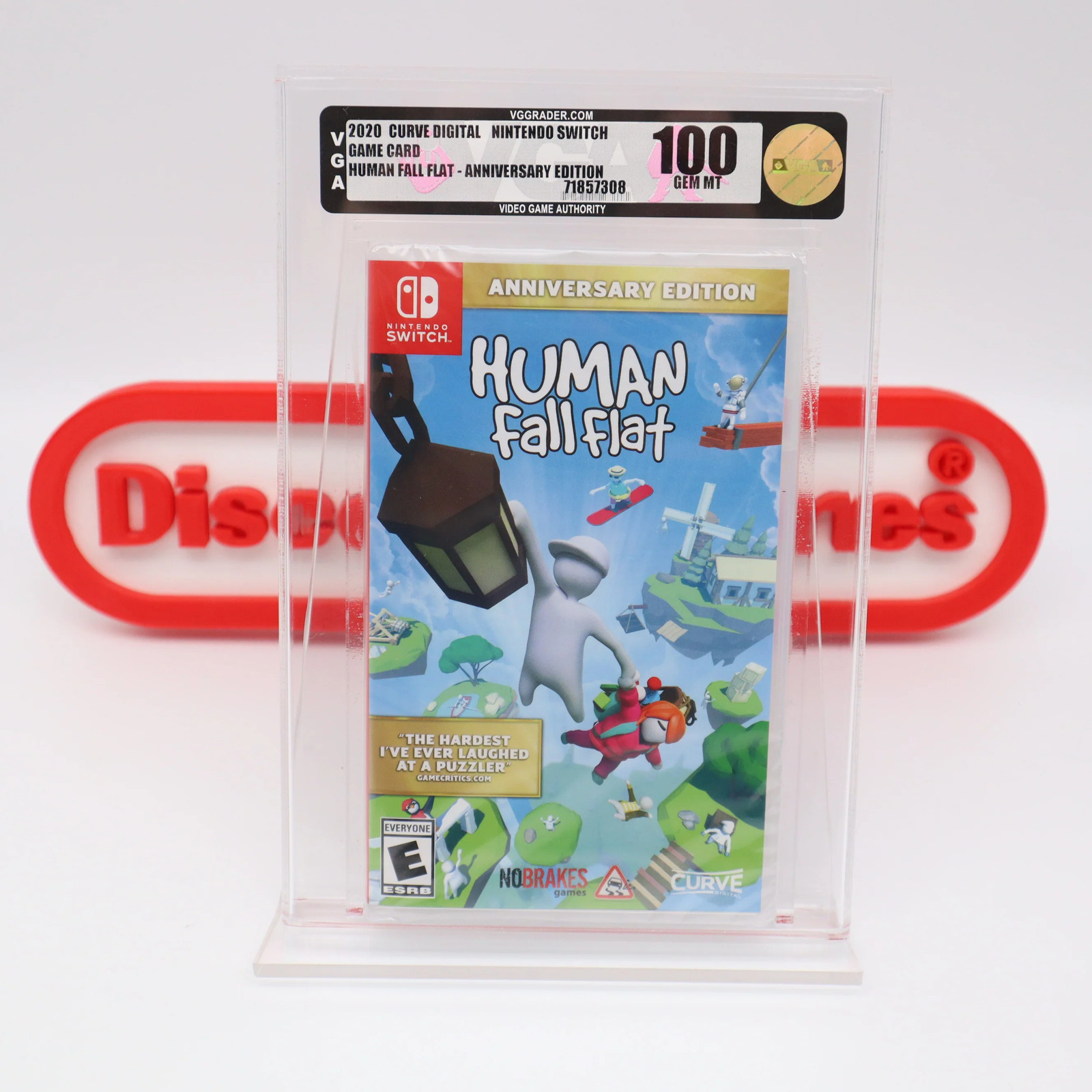Nintendo Switch HUMAN FALL FLAT – PERFECT GRADED VGA 100 GEM MINT! NEW & Sealed!