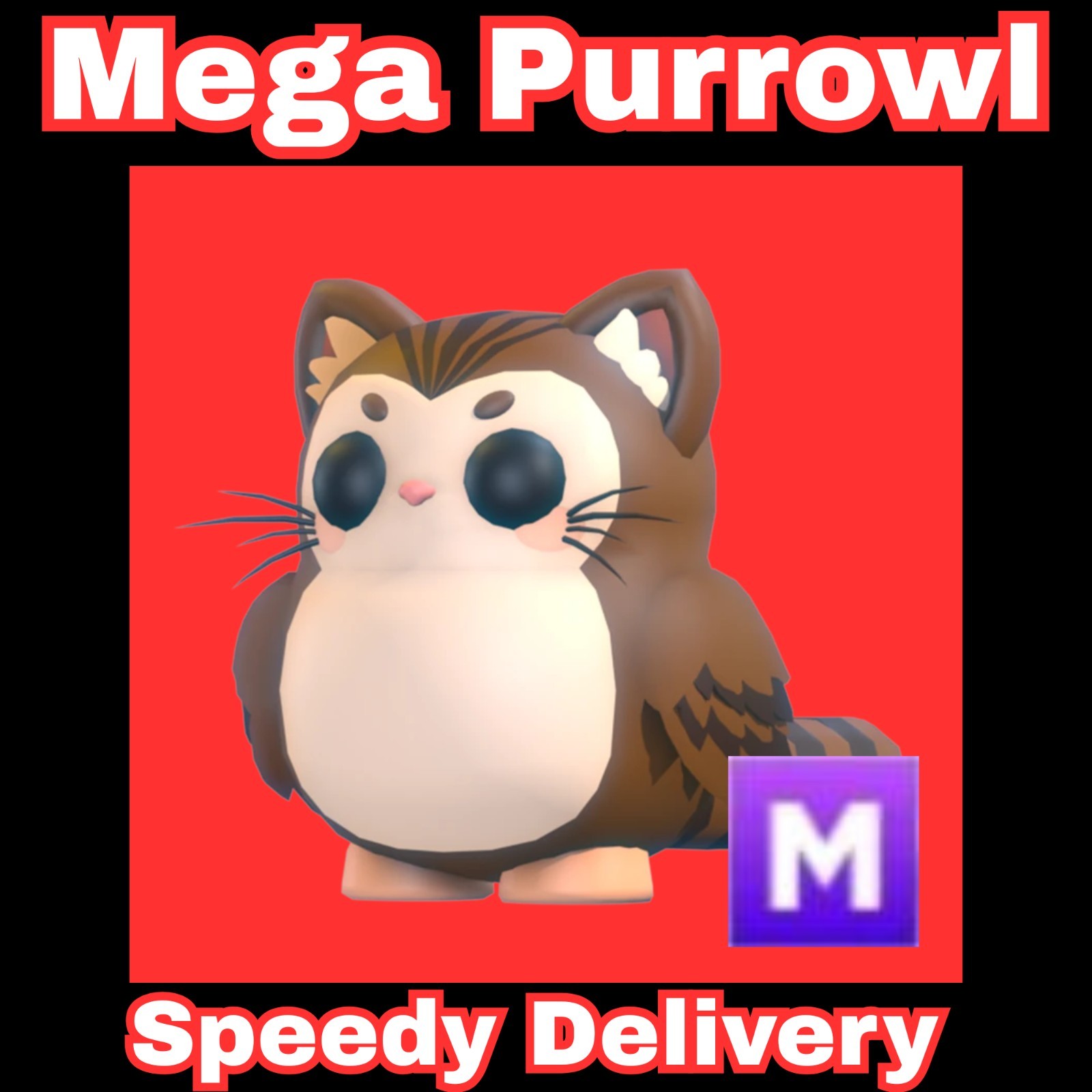Mega Neon Purrowl – Adopt Your Pet From Me! Birthday!🍬🍰