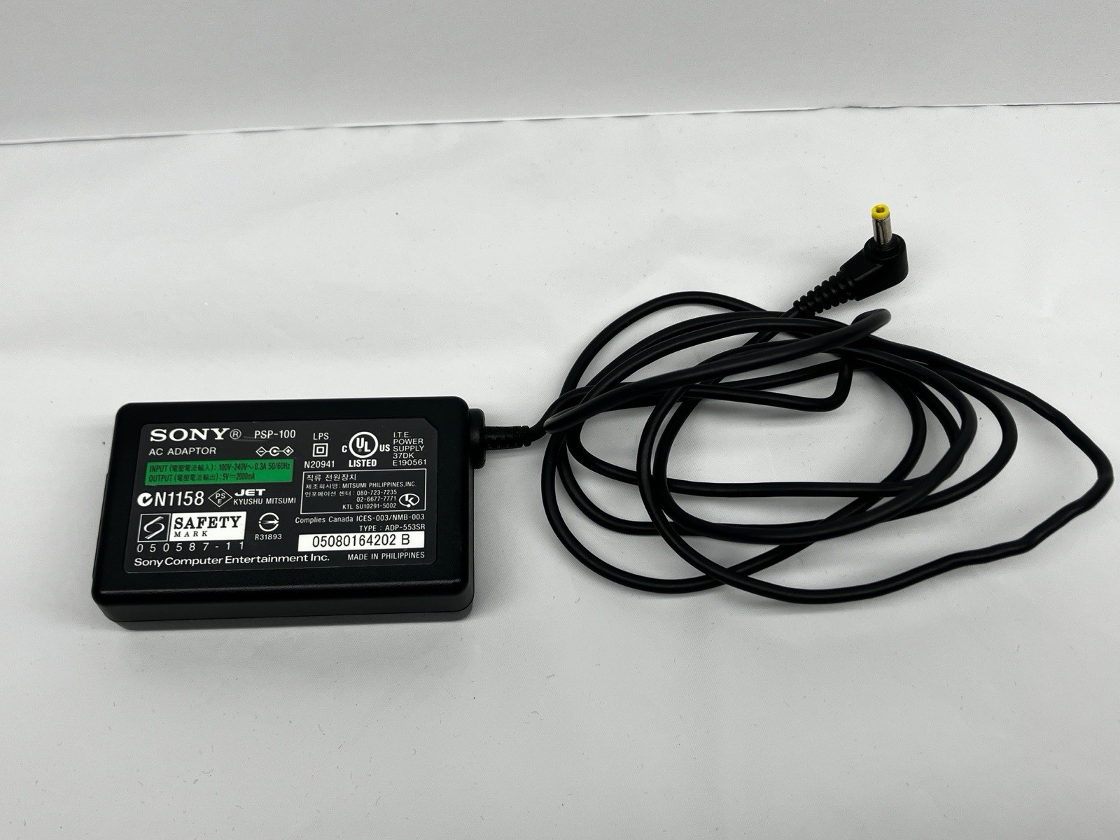 Sony PlayStation Portable PSP PSP-2001 Gaming System Black, Needs Battery.