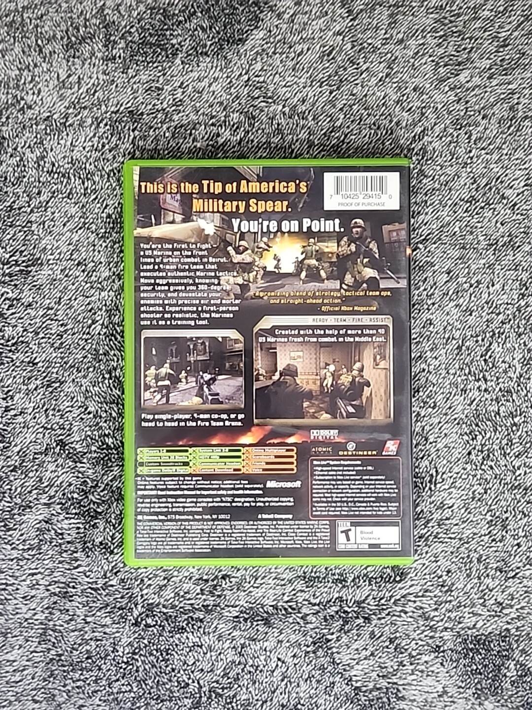Close Combat: First to Fight Microsoft Xbox, 2005 Tested And Working
