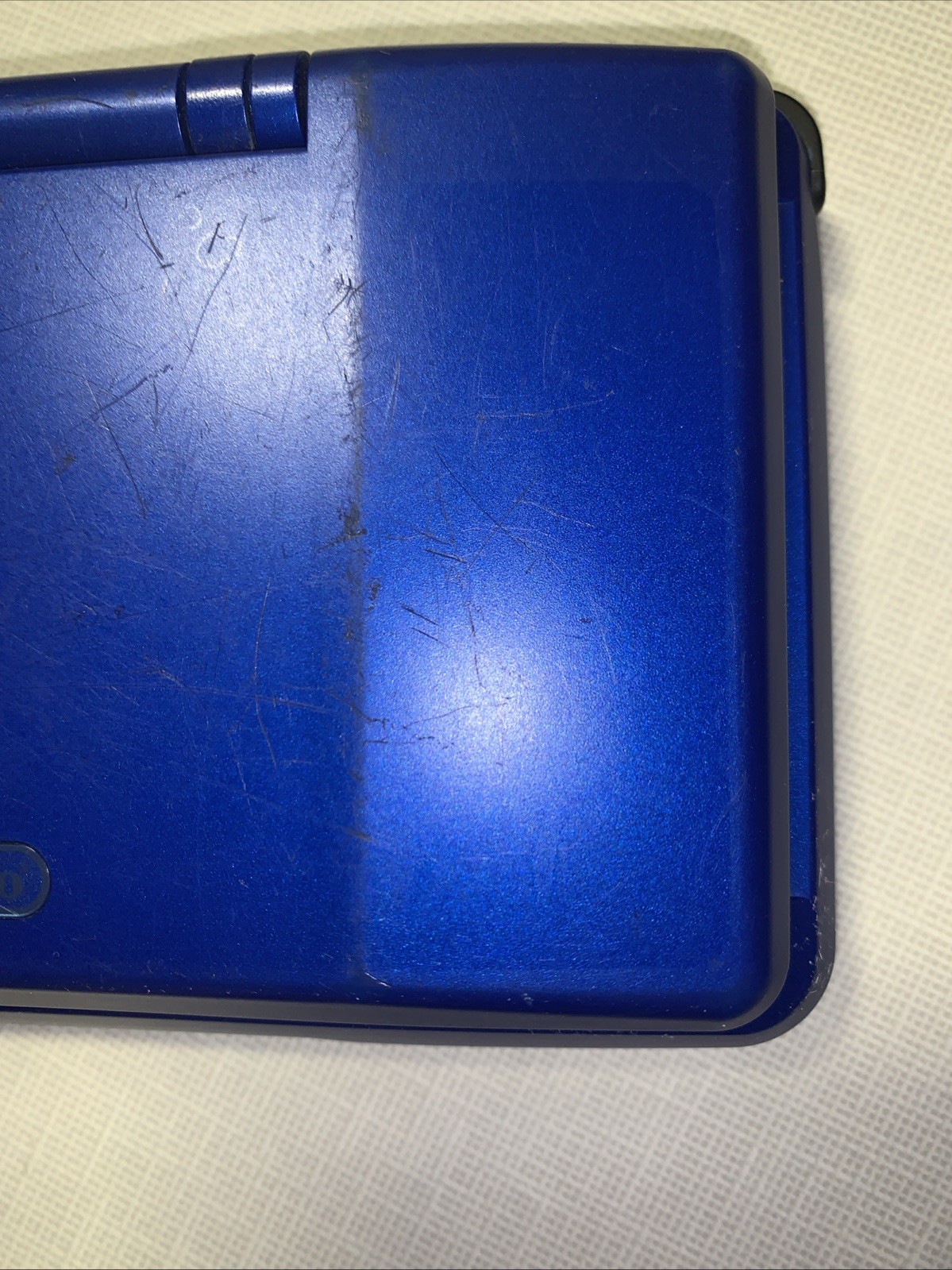 Original Nintendo DS Console Electric Blue Fat NTR-001 Tested Working No Charger