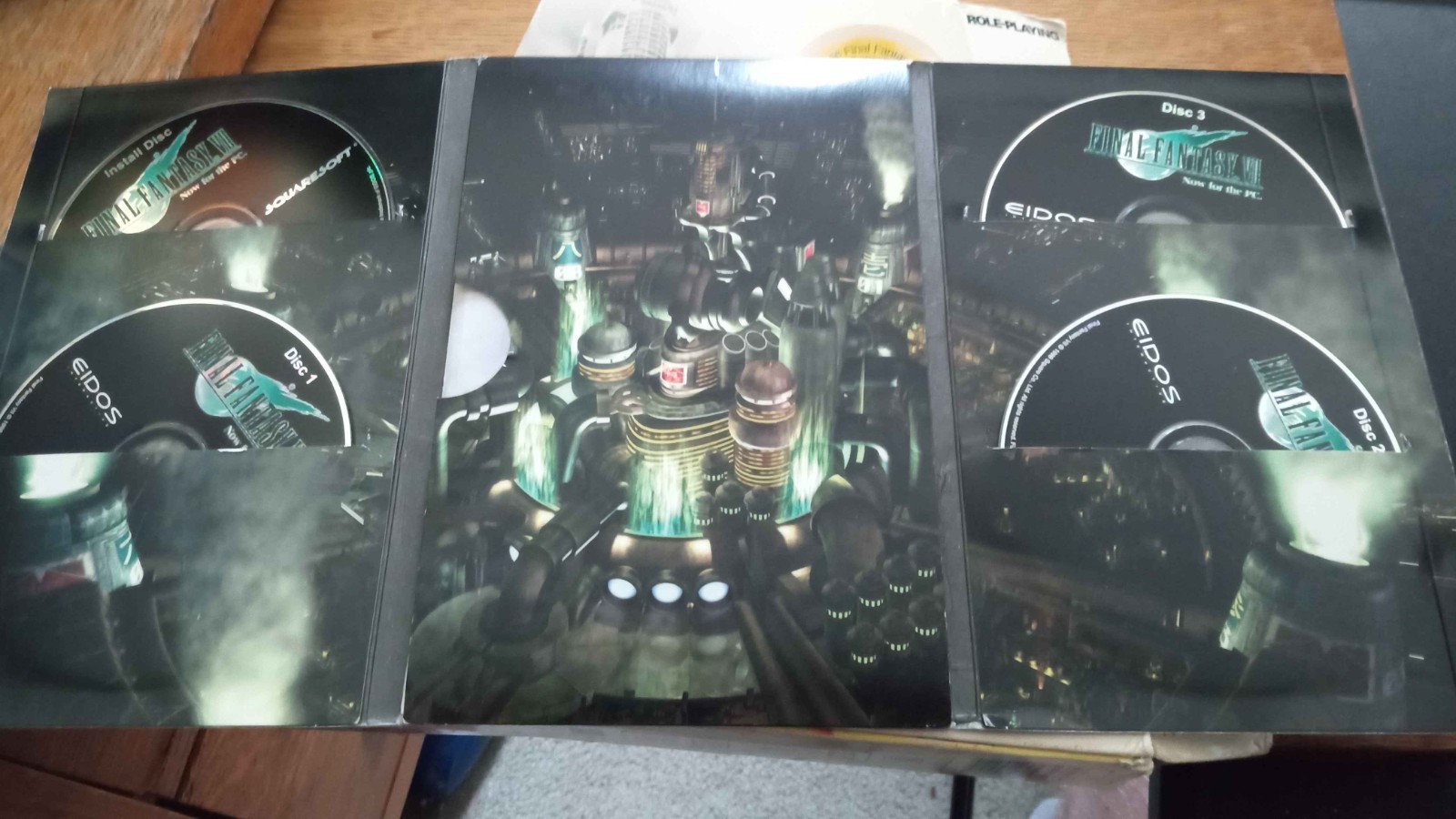 Final Fantasy VII (PC, 1998) Big Box / Trapezoid Box Rare CIB Complete