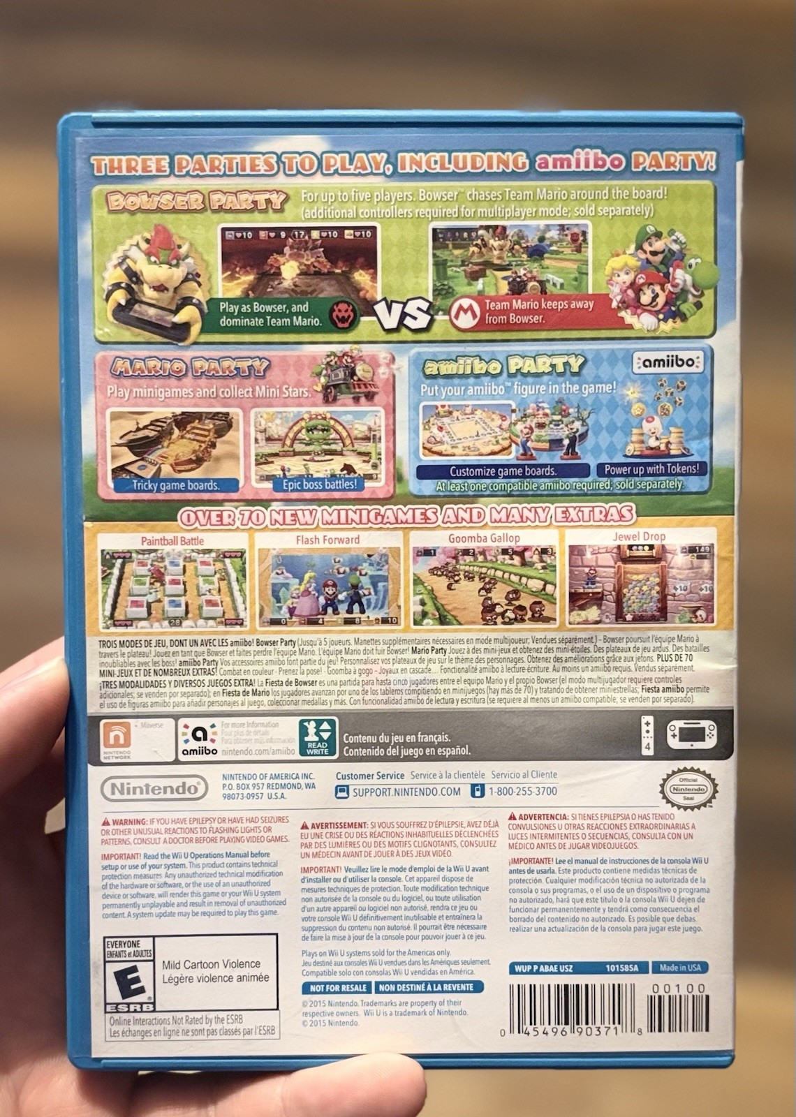 Nintendo Mario Party 10 Nintendo Wii U (2015) (TESTED AND WORKING)