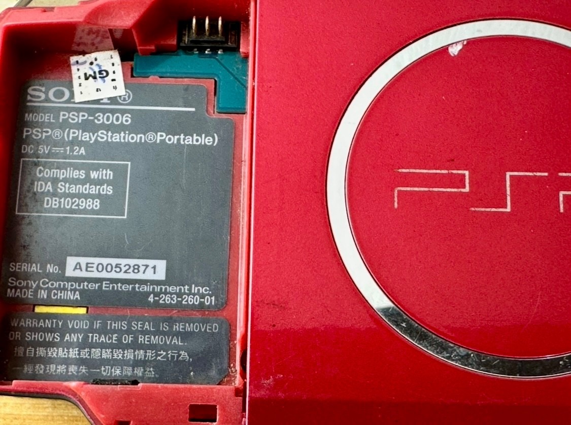 Sony PlayStation Portable PSP 3006 Vibrant Flame Red Handheld System Console