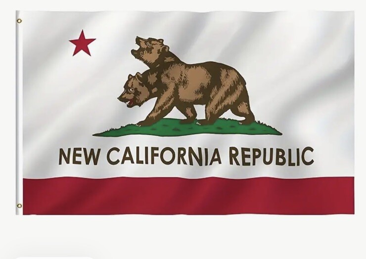 Fallout New Vegas New California Republic Flag Bear NCR Big (Sealed) 5ft X 3ft