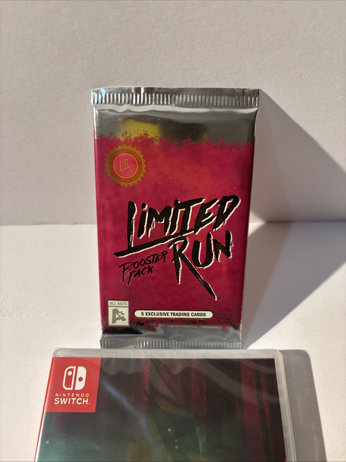 NEW RAIN WORLD U.S. ESRB & LIMITED RUN GAMES TRADING CARD BOOSTER PACK SWITCH!
