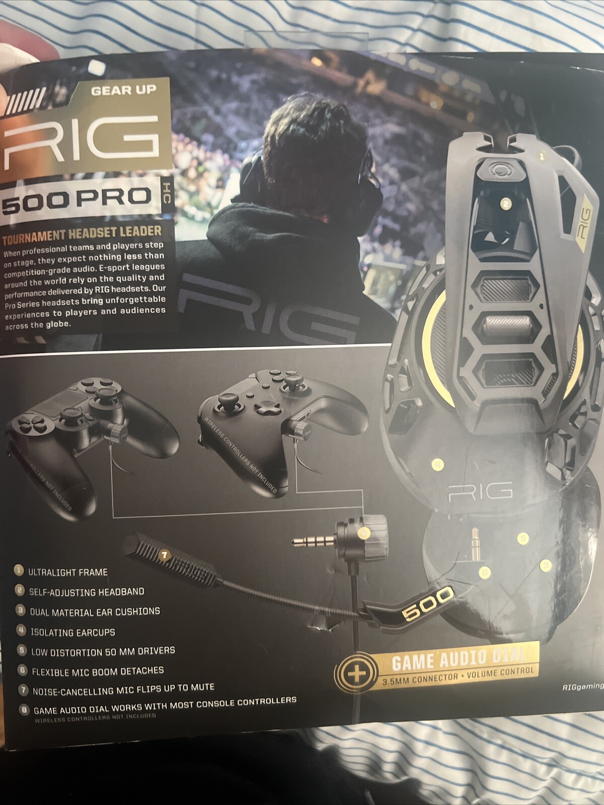 Plantronics RIG 500 PRO HS Wired Gaming Ear-Cup (Over the Ear) for PlayStation 4
