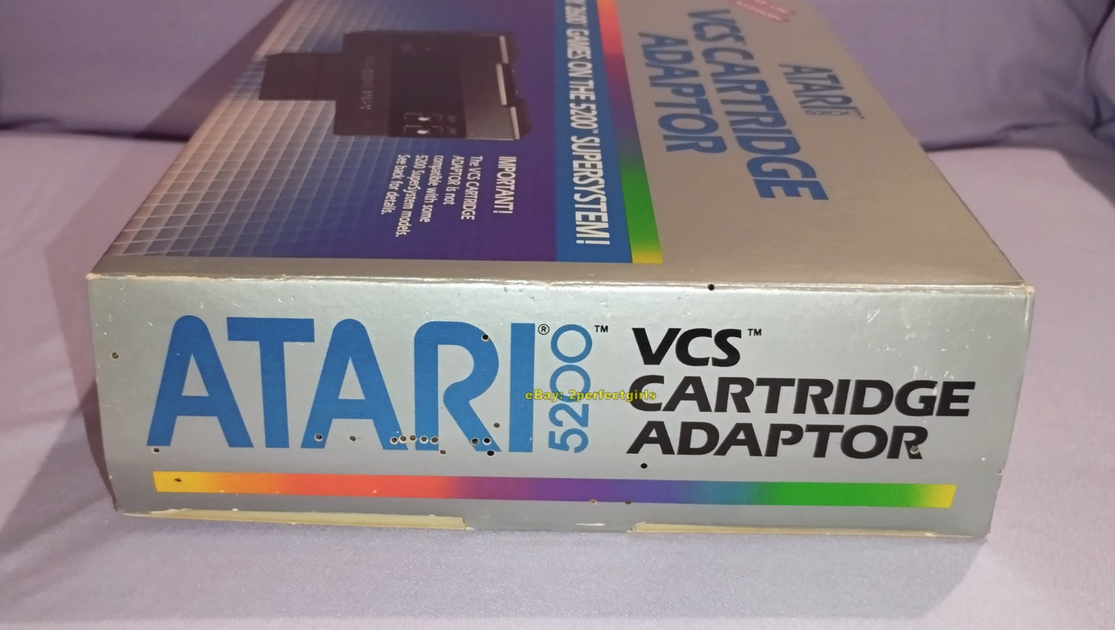 VCS Cartridge Adapter (Atari 5200, 1983) in Orig Box w/Inserts Tested