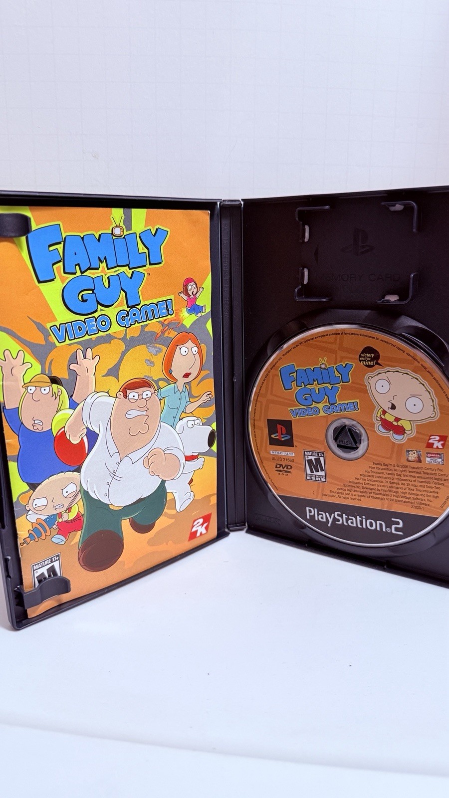 Family Guy Video Game PlayStation 2 With Case & Manual Tested & Works PS2