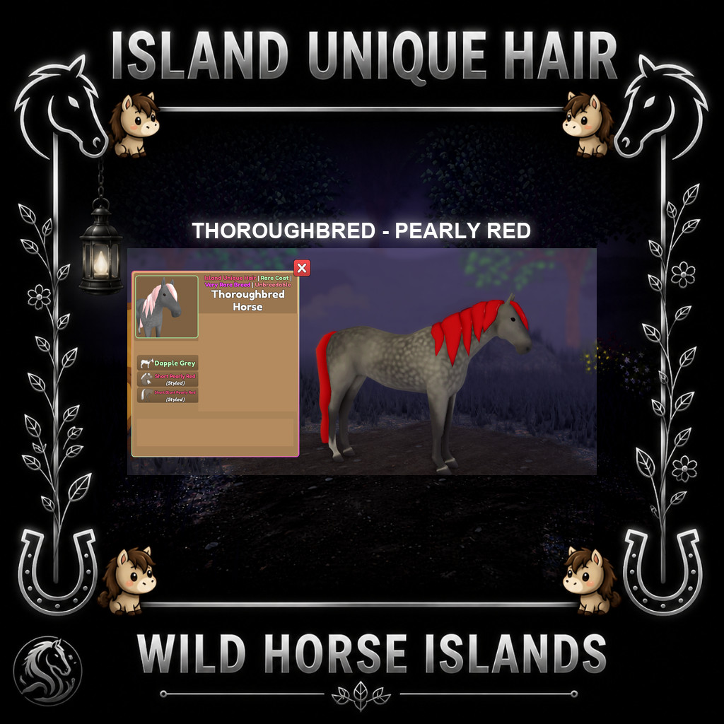 Wild Horse Islands – Thoroughbred – TB RCS IUH Unique Hair Choose (Read Descri)