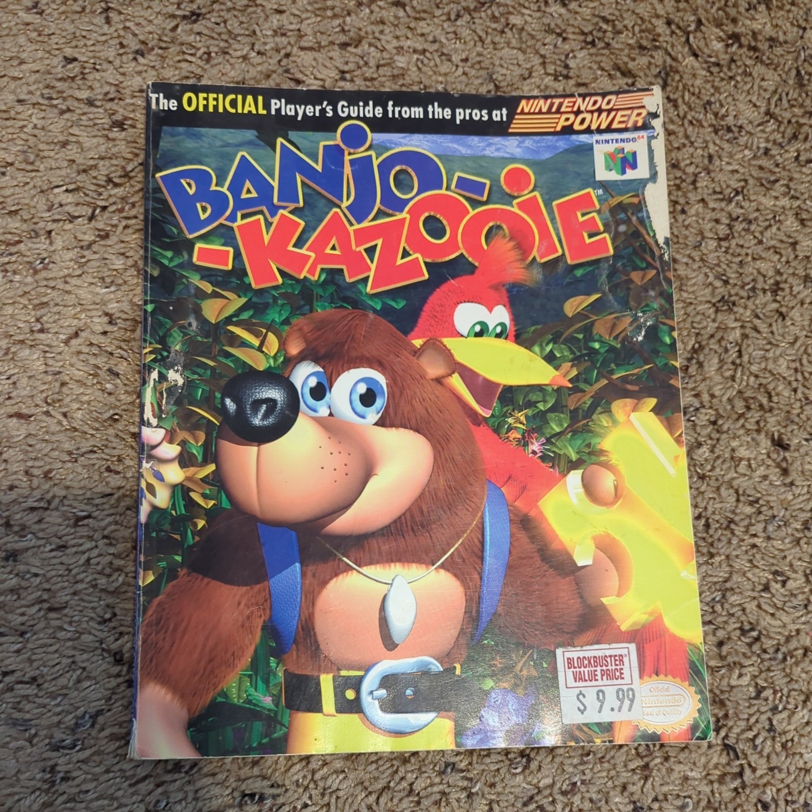 Banjo Kazooie Nintendo 64 N64 Power Player’s Strategy Guide Map