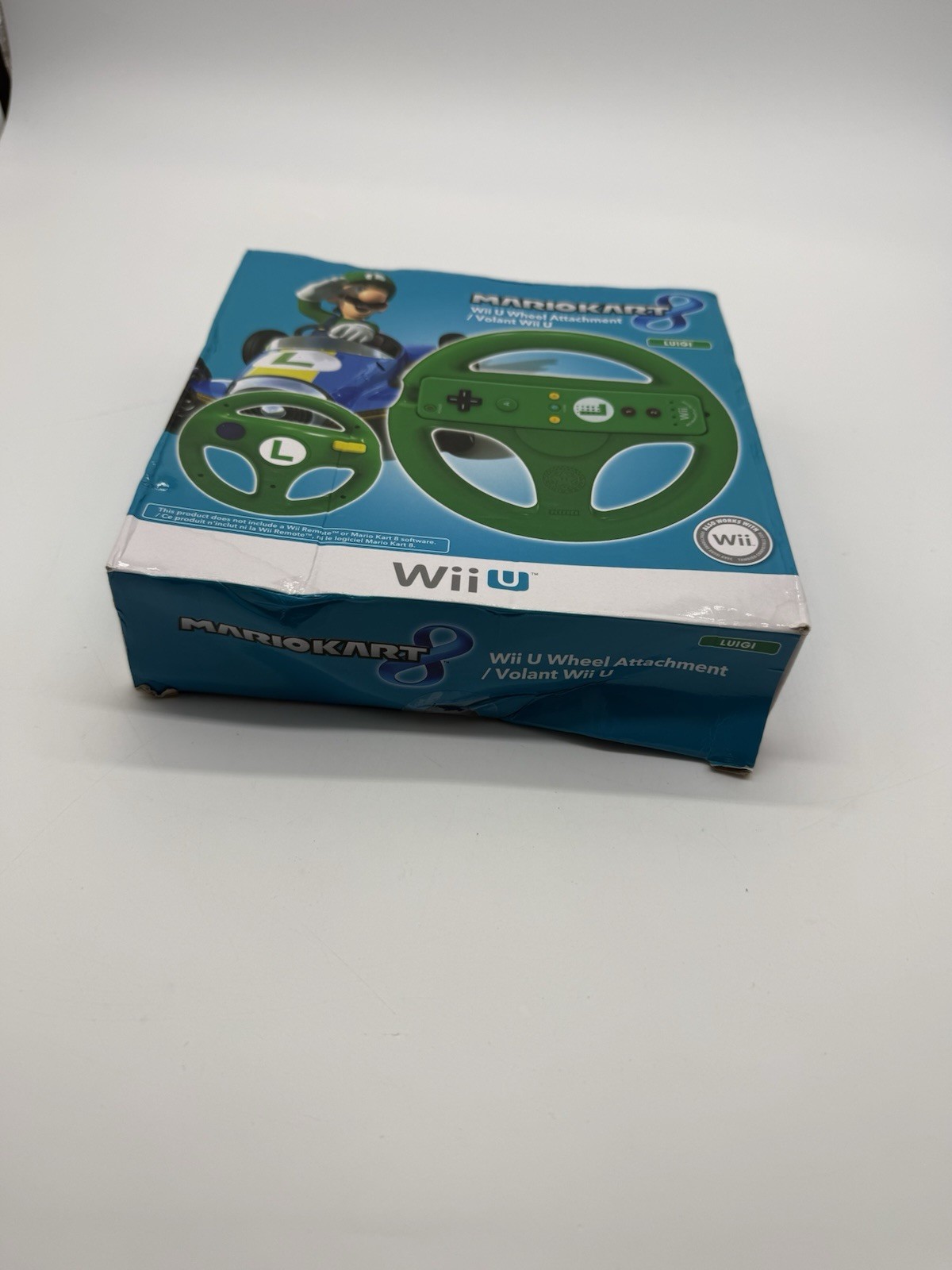 Nintendo Wii Mario Kart Racing Wheel Luigi Green RVL-024 OEM Wii U New in Box