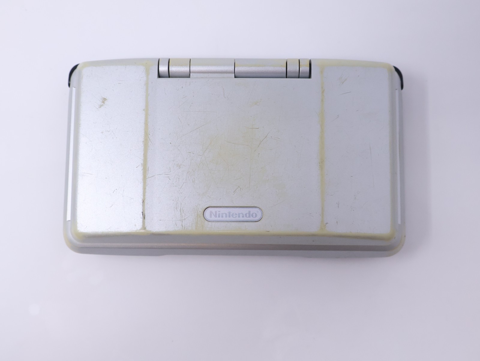 Nintendo DS Handheld Console Tested Working Titanium Silver w/ Charger & Stylus