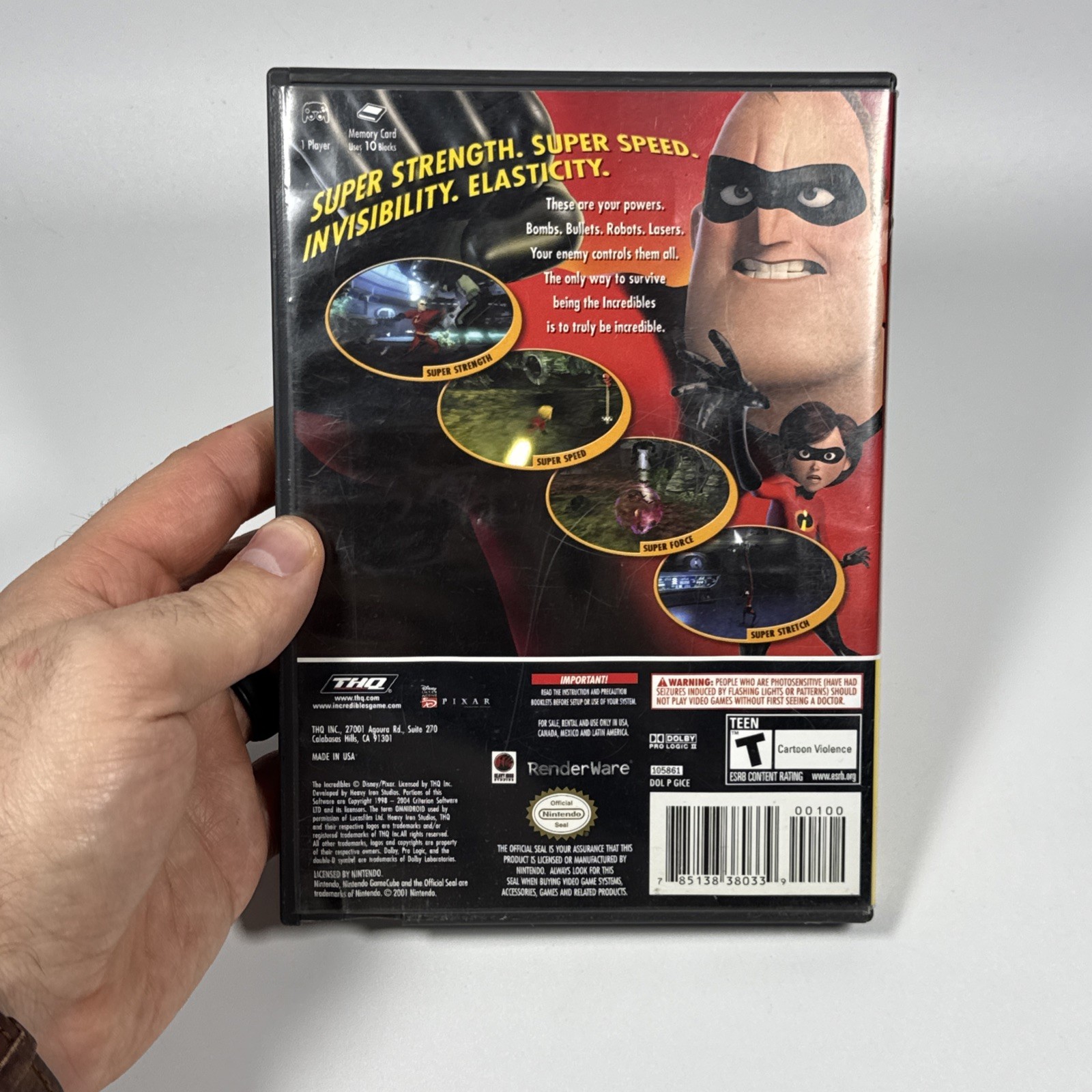The Incredibles (Nintendo GameCube) Player’s Choice CIB COMPLETE & TESTED