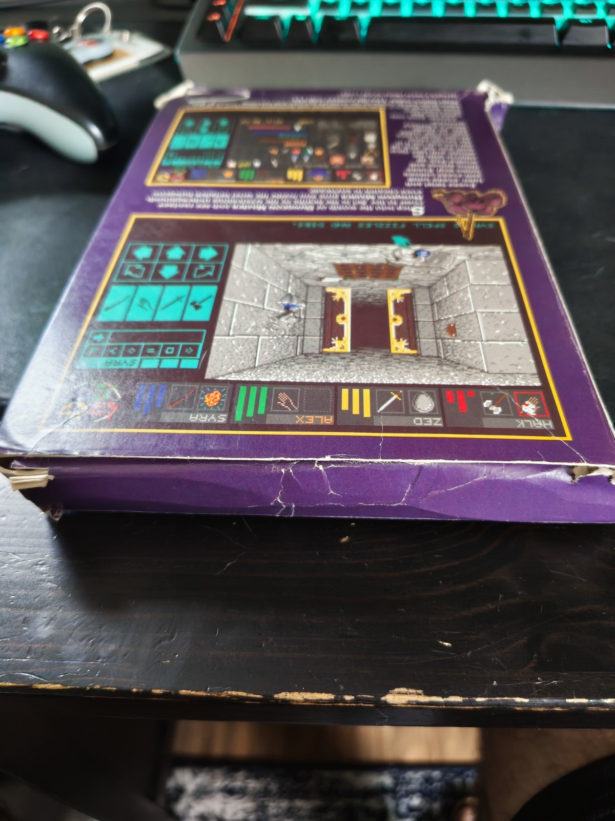 DUNGEON MASTER AMIGA GAME W/ BOX + PAPERS CLASSIC COMPUTER SEE PICS