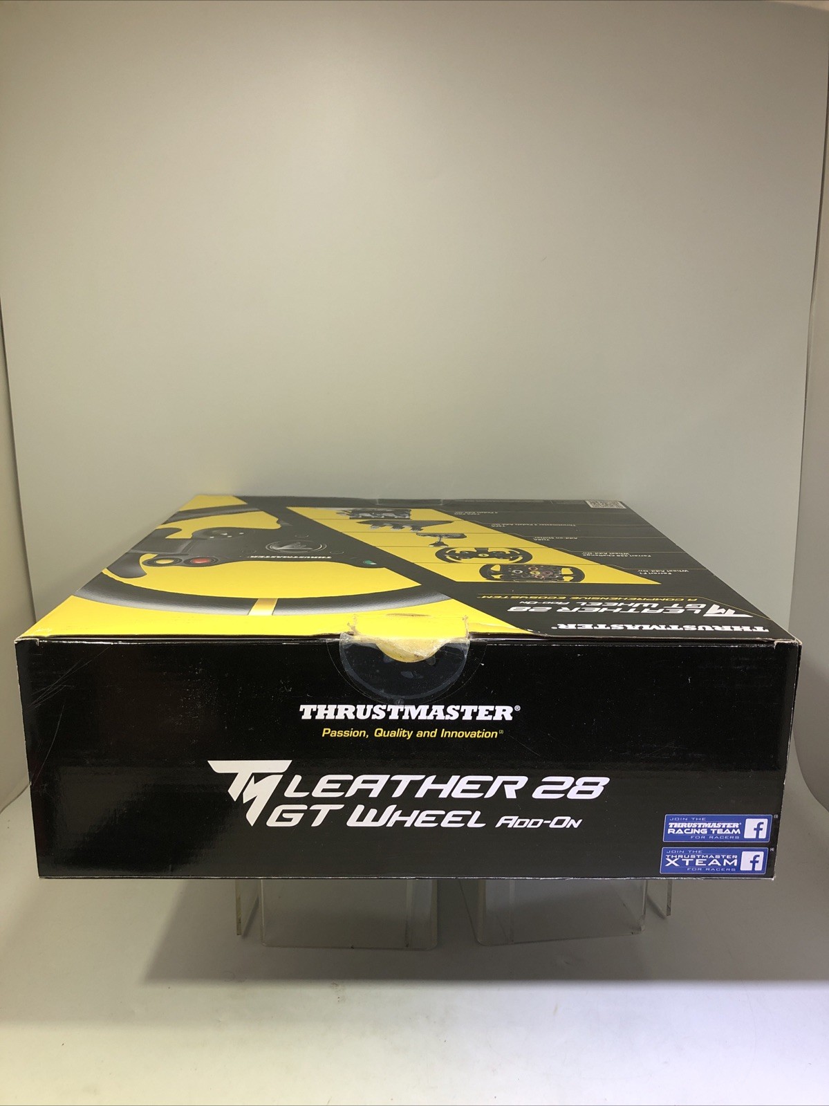 Thrustmaster TM Leather 28 GT Wheel Add-On Open Box Complete W/Box