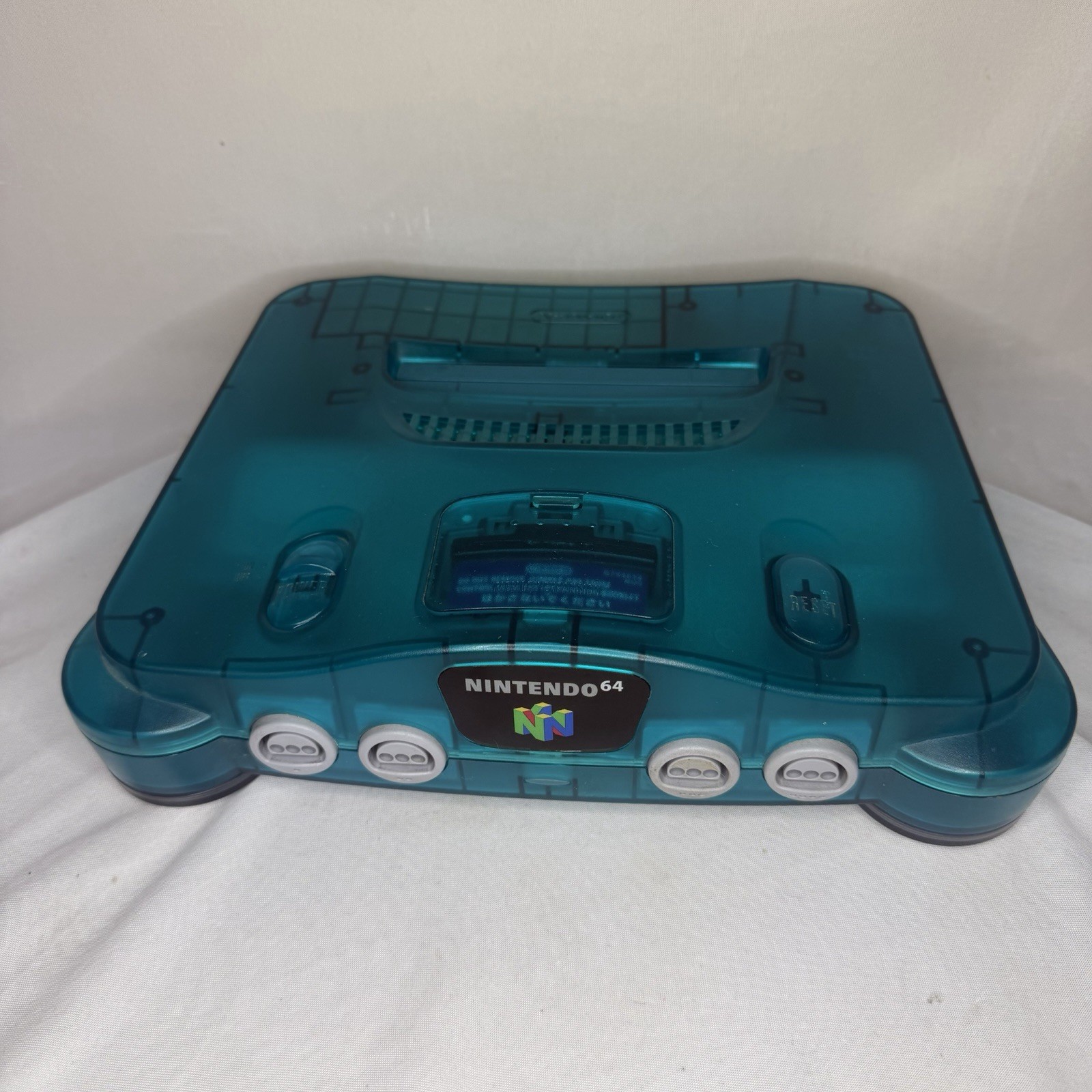 Nintendo 64 N64 Funtastic Ice Blue Console W/ Controller, 13 Games, Authentic