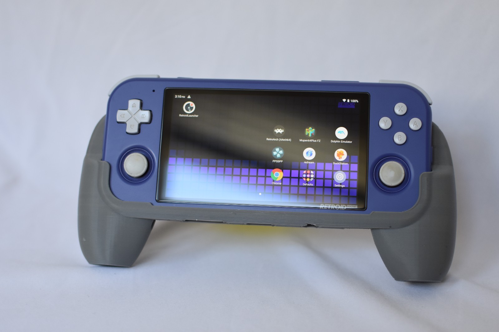 Retroid Pocket 3 (RP3, NOT Plus) GameCube Purple 32GB Handheld w/ Grip Case, HDM
