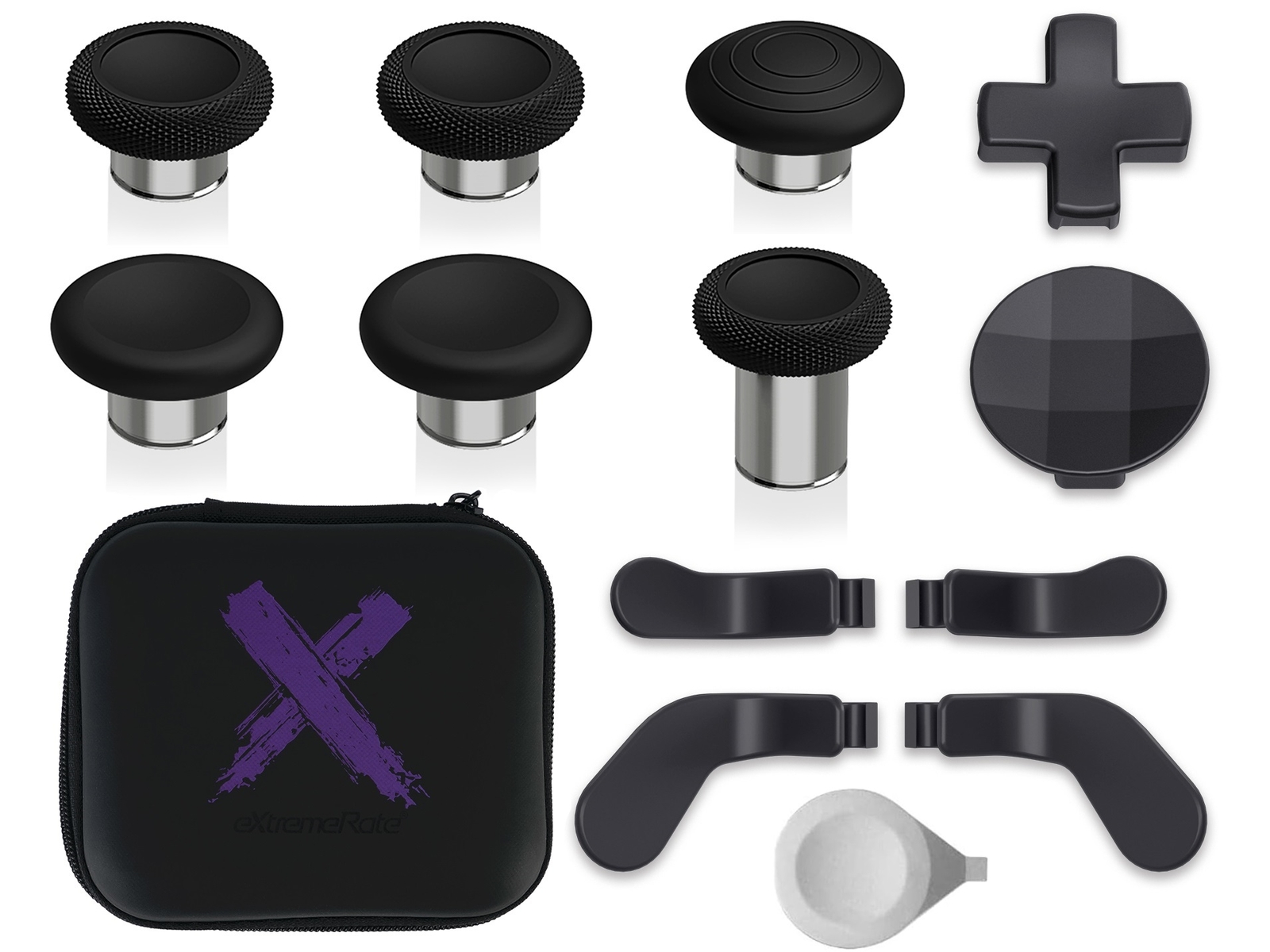 Metal Paddle Thumbsticks D-pad Swappable Part for Xbox Elite Series 2 Controller