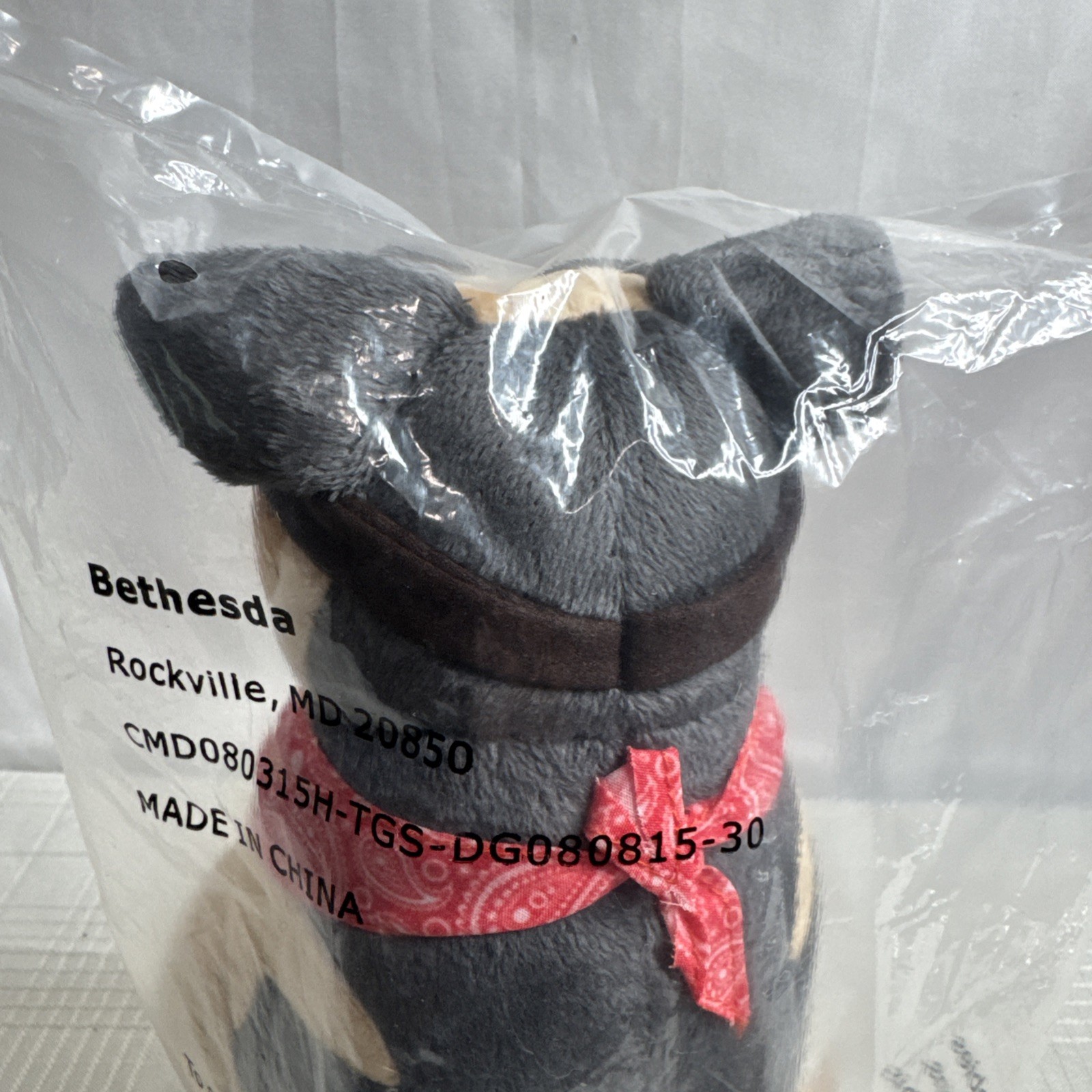 Fallout 4 Dogmeat Sitting Plush Toy Dog Bandana & Goggles 11″ Bethesda 2015 NEW