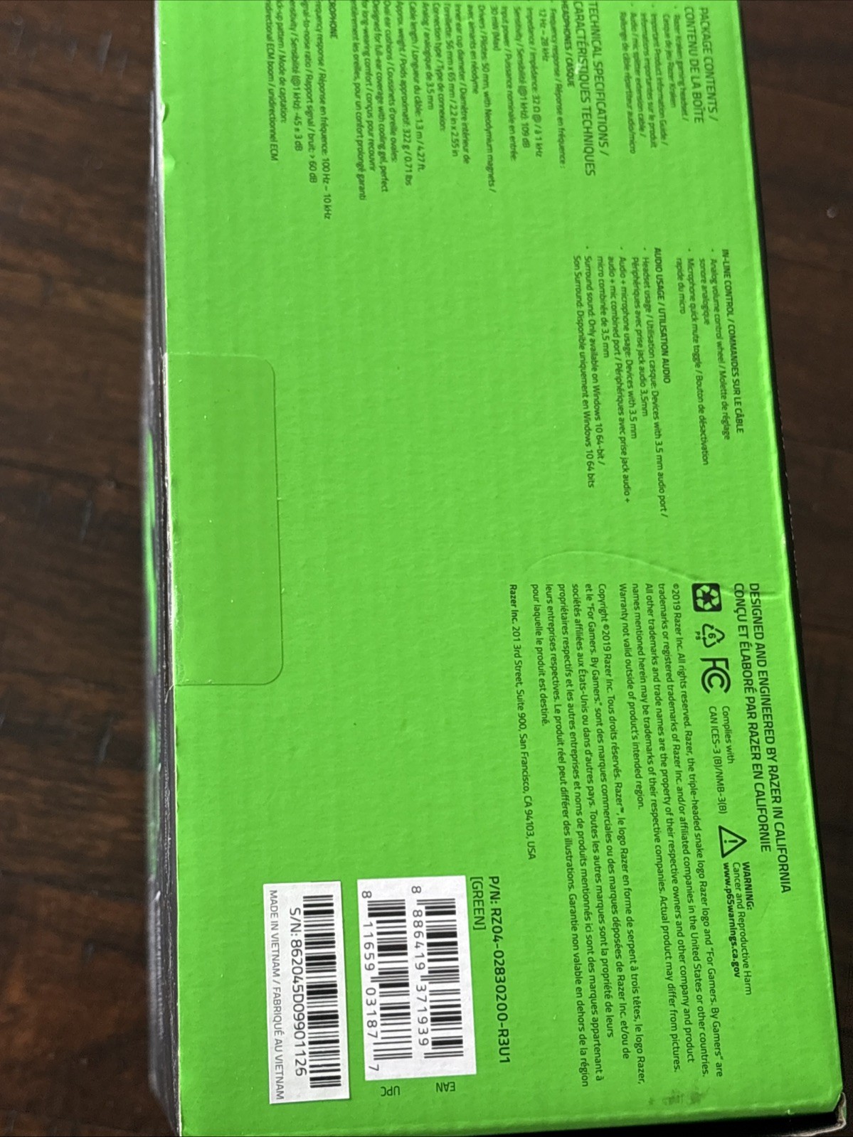 Razer Kraken Multi-Platform Wired Gaming Headset- PC/MAC/XBOX/Switch/Playstation