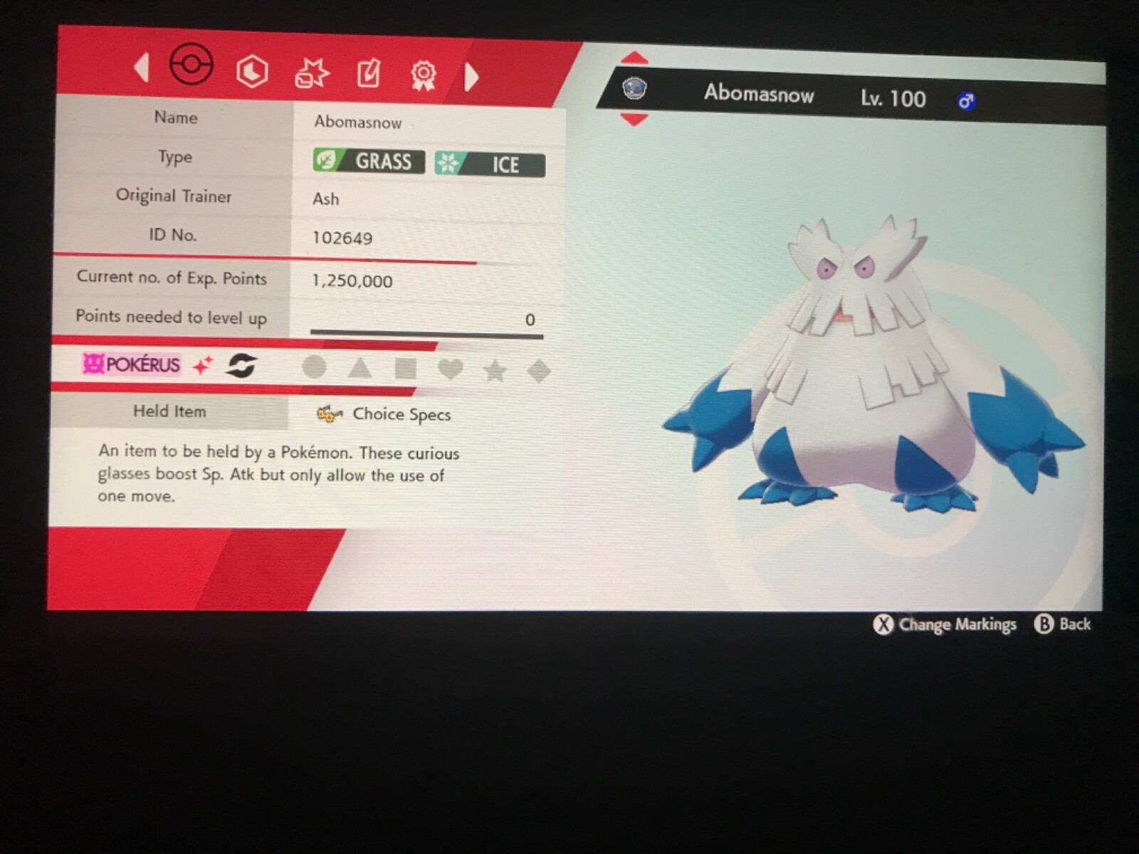 Pokemon Sword And Shield Shiny Abomasnow 6IV Battle Ready Fast Delivery