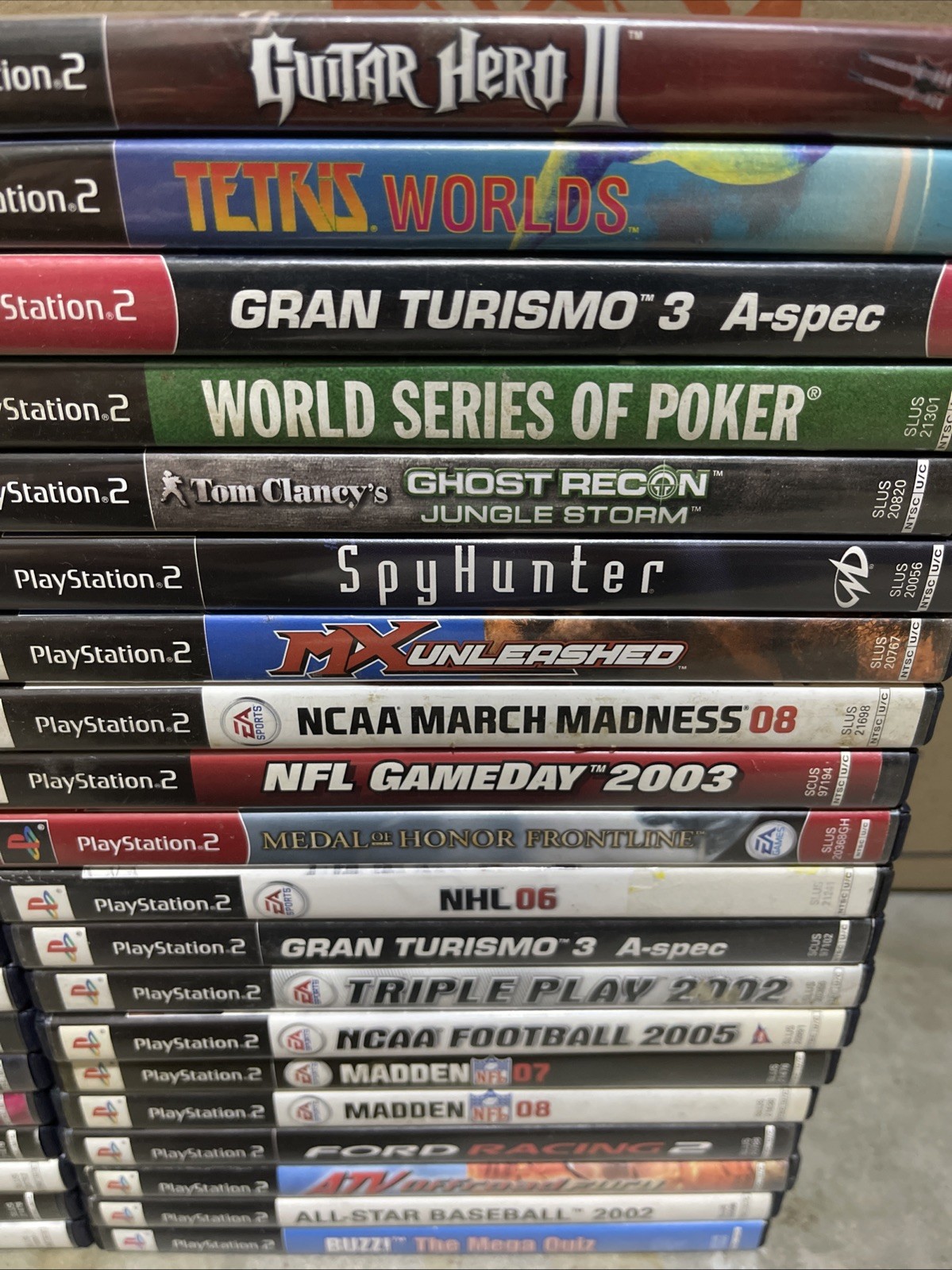 Lot of 60 Playstation 2 PS2 Games in Cases Bulk Wholesale Lot