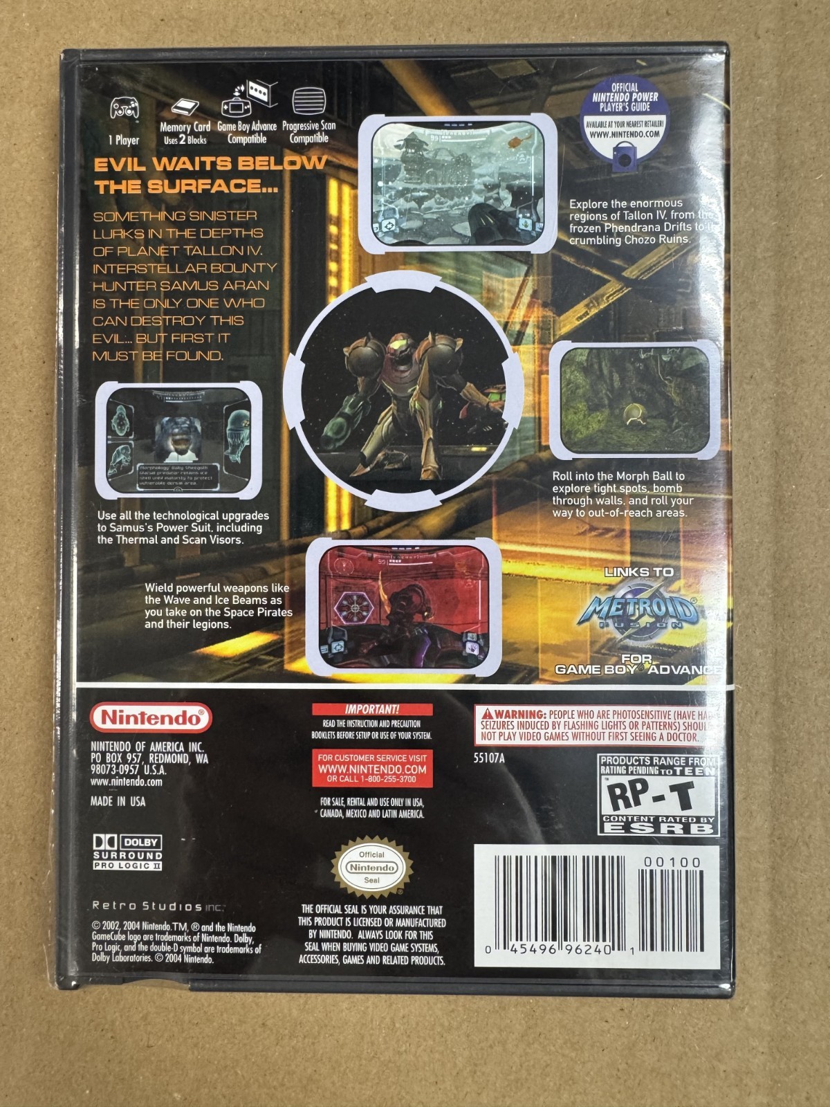 Metroid Prime [With Echoes Bonus Disc] Nintendo Gamecube New Factory Sealed Mint