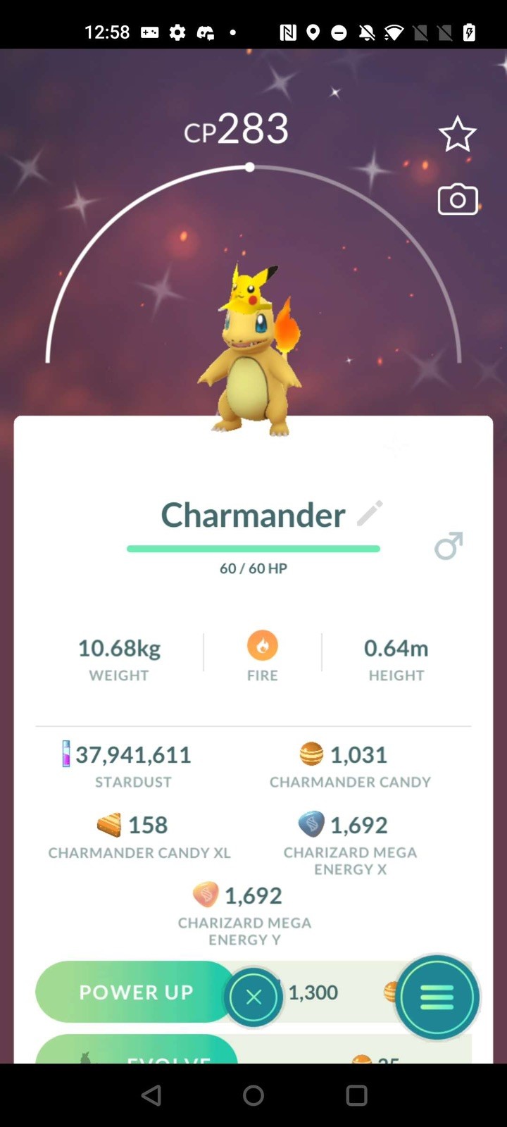Pokémon Go Trade Shiny Charmander Pikachu Hat Costume – 1 mill dust trade