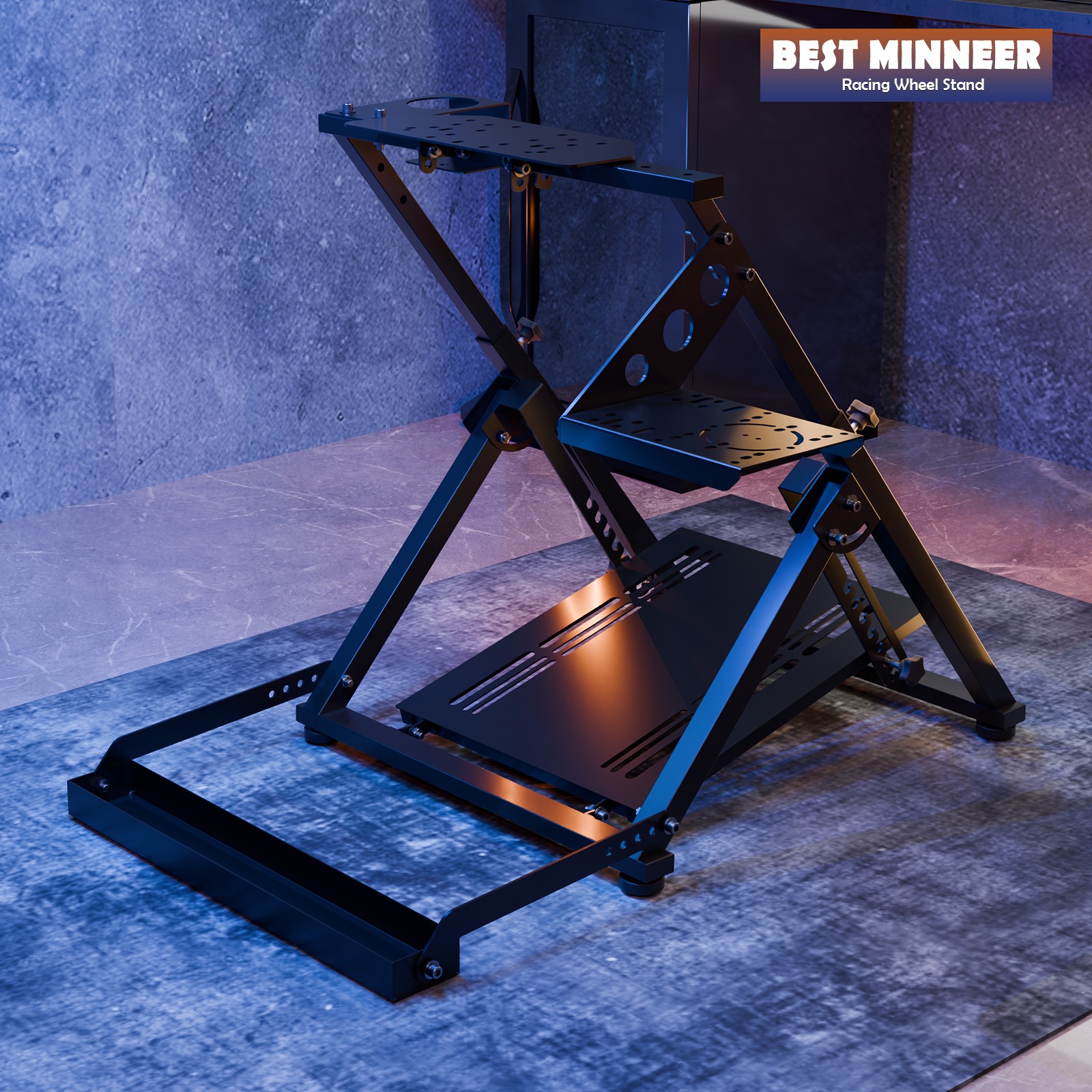 Minneer G29 Racing Steering Wheel Stand Foldable Fit Logitech G920 Thrustmaster
