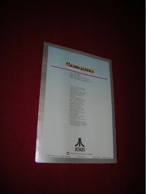 Atari 5200 Super System Fold Out Promo Insert Pamphlet Gaming Catalog 1983