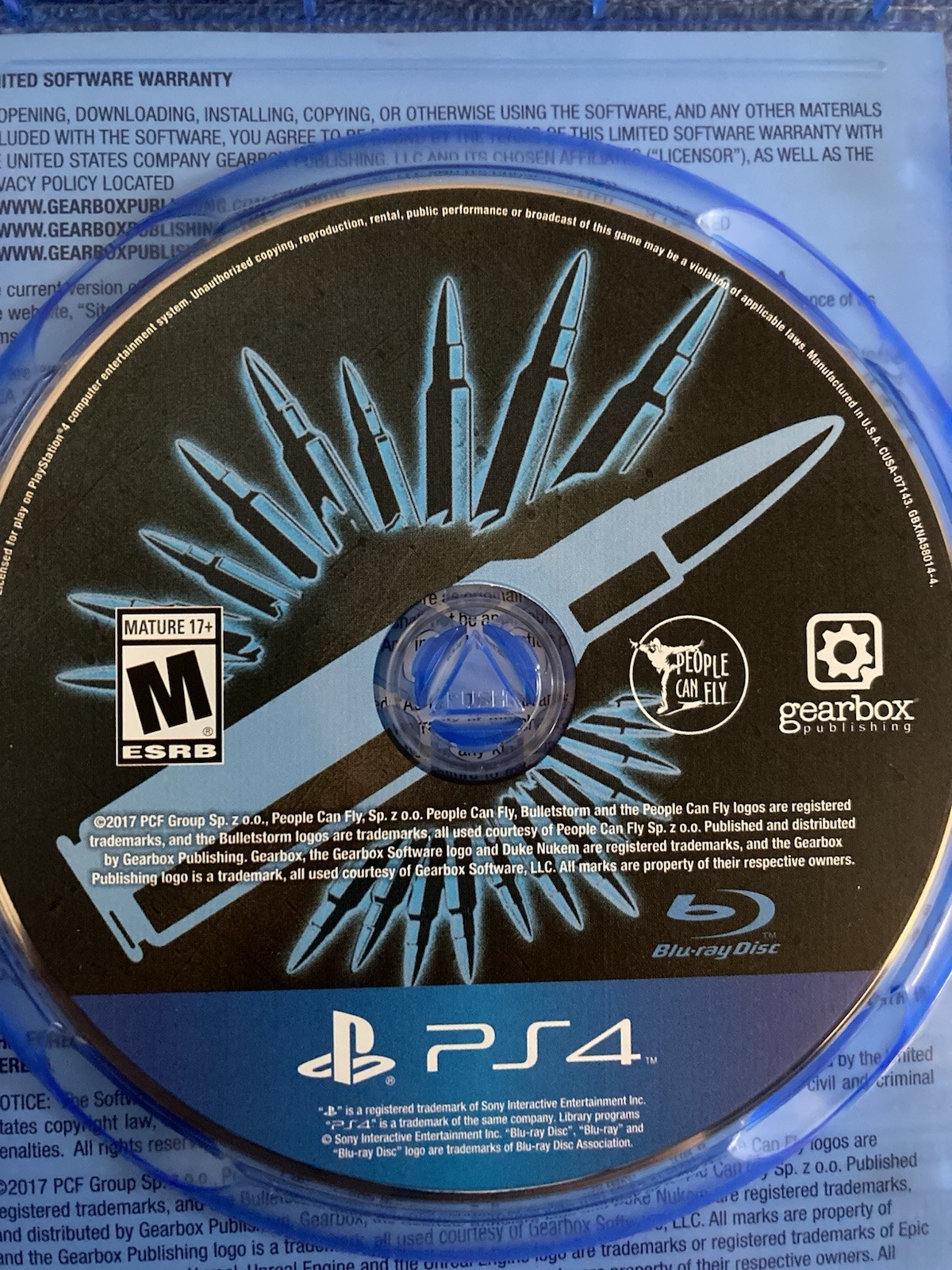 Bulletstorm: Full Clip Edition PS4 COMPLETE With Insert–Play As Duke Nukem
