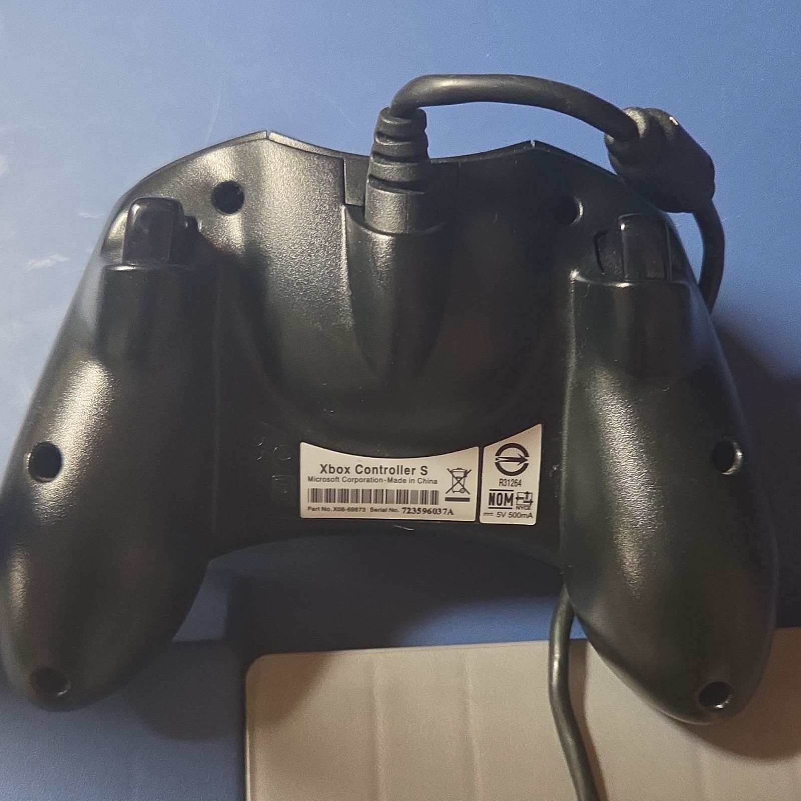 Microsoft Xbox Controller S Wired Black Ergonomic Plastic X08-69873 for Xbox