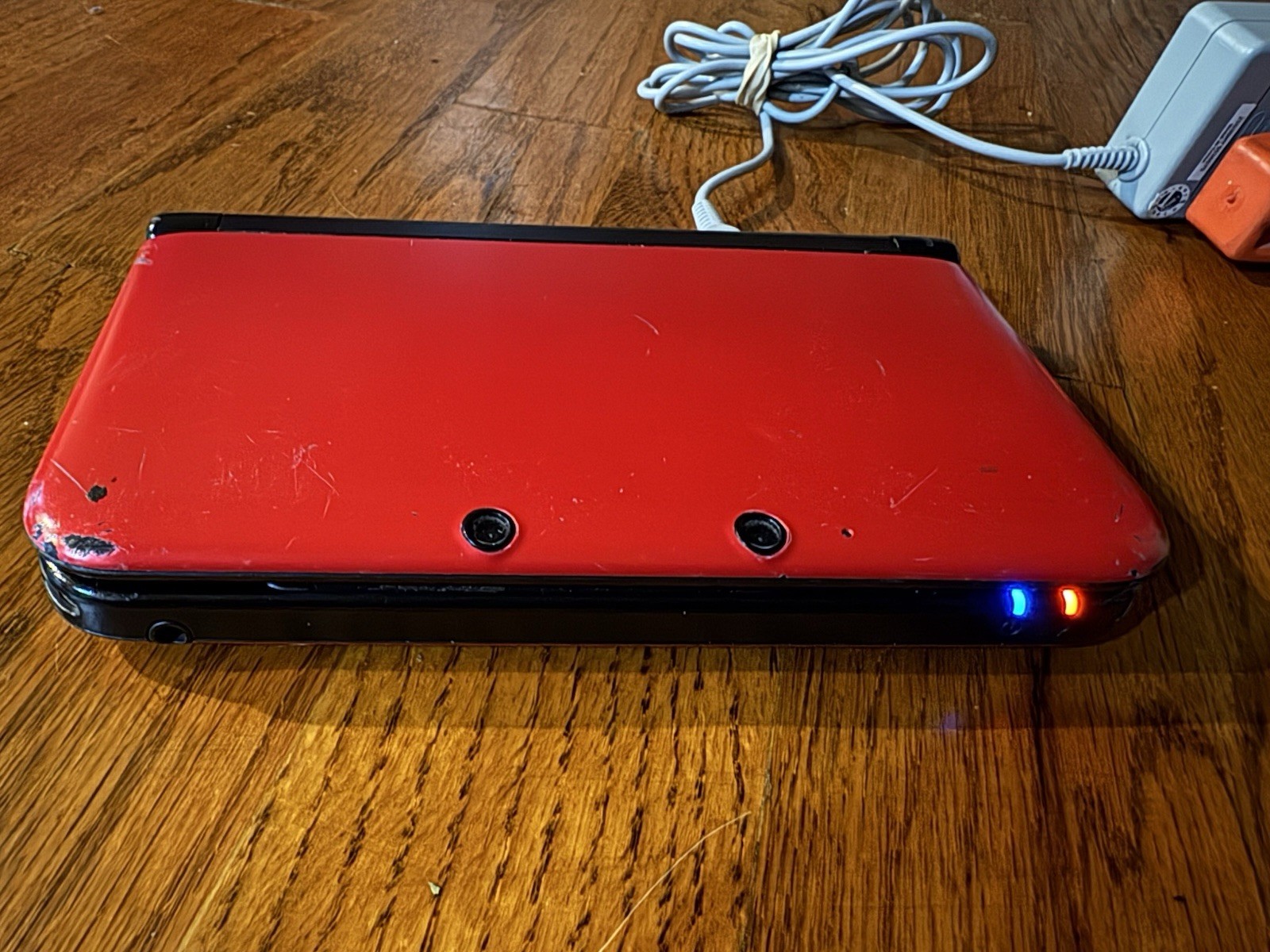 Nintendo 3DS XL Red Black Console Custom Firmware CFW Fully Tested with charger