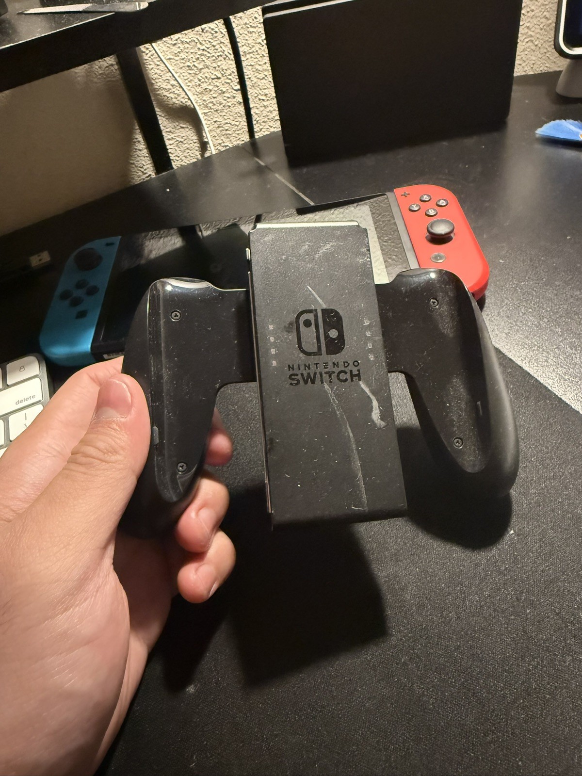 Nintendo Switch with Neon Blue and Neon Red Joy-Con (HAC-001-01)