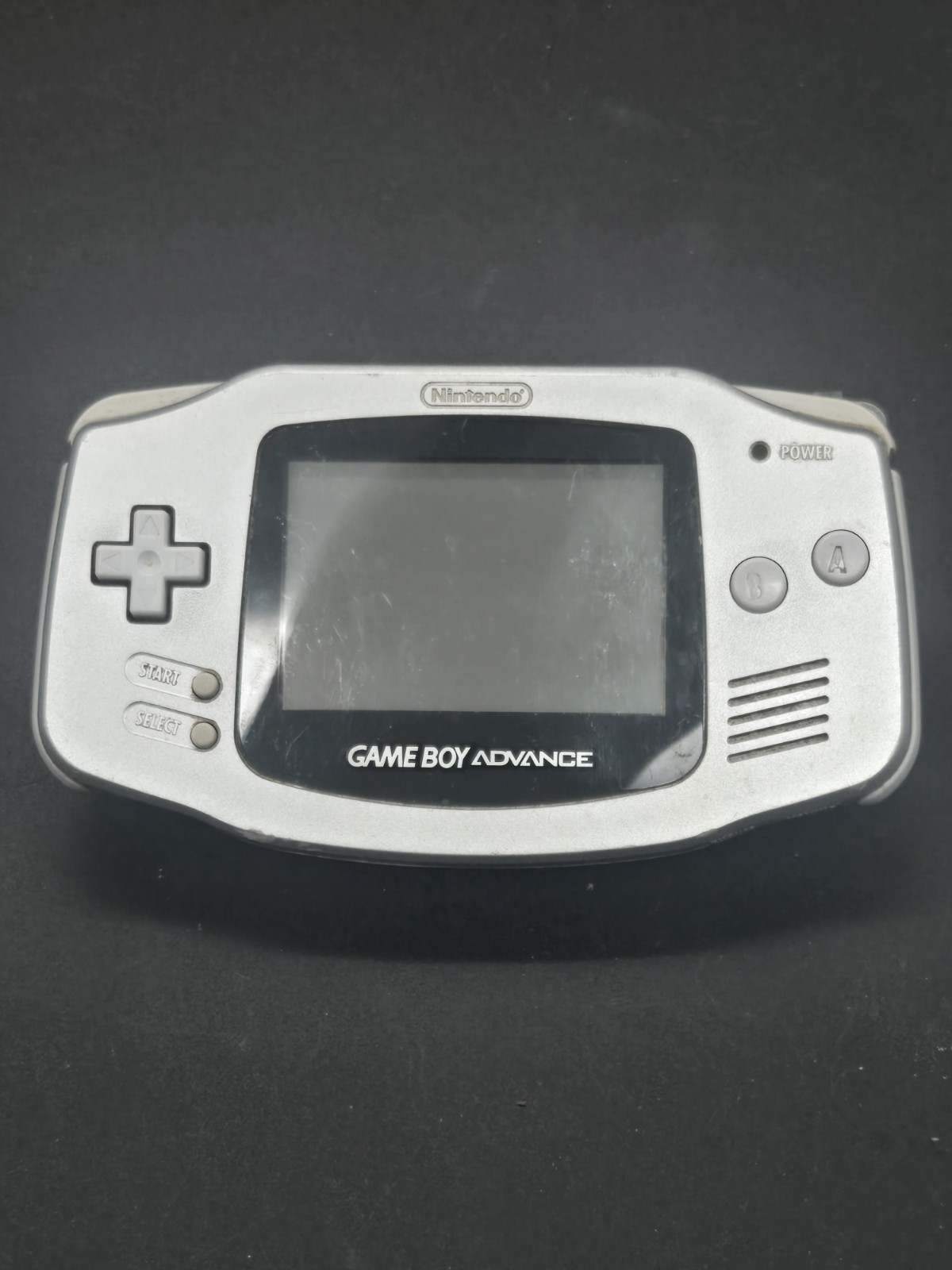 Nintendo Game Boy Advance Handheld System AGB-001 Silver Tested & Working