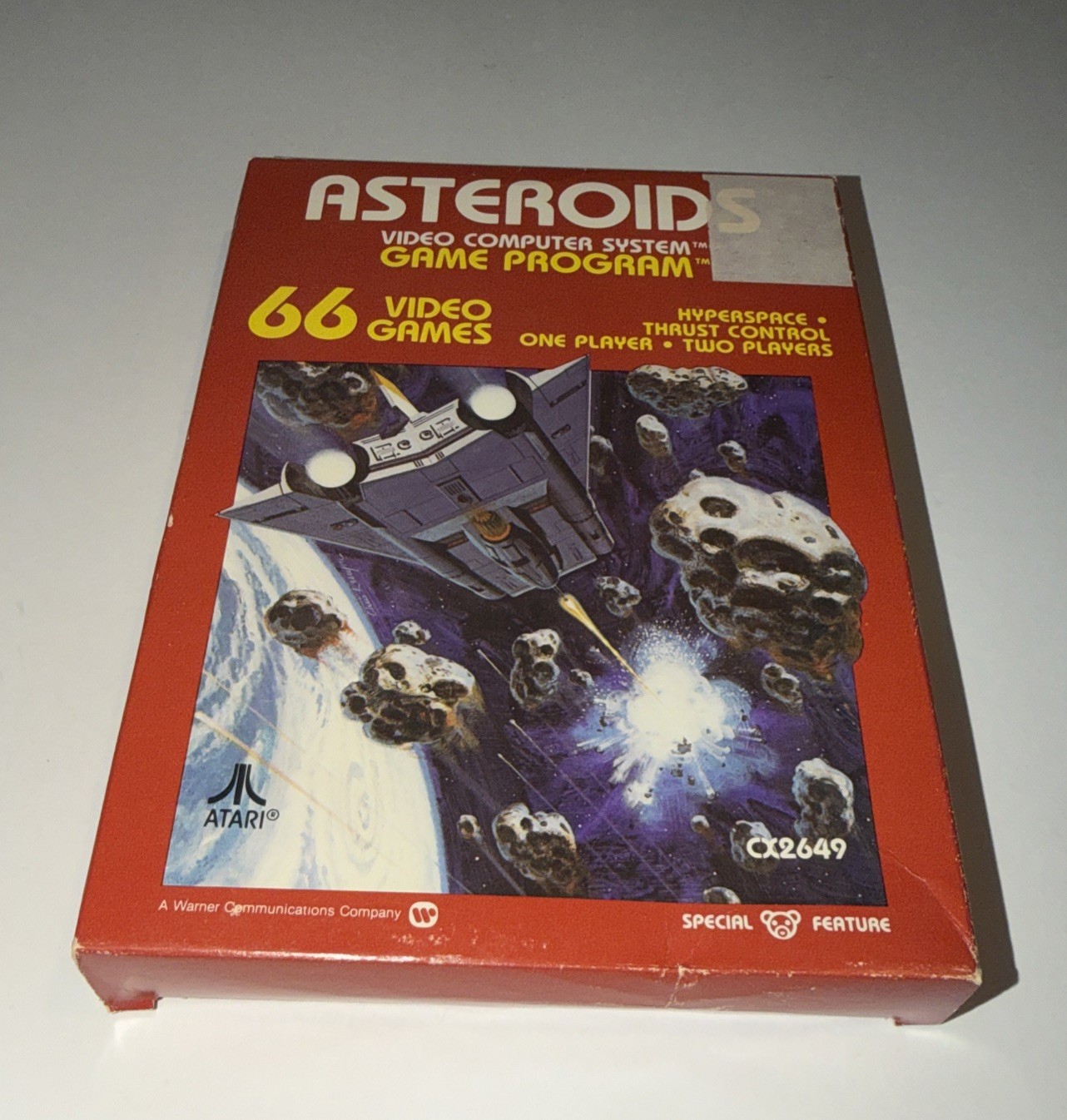 Asteroids (Atari 2600, 1981) Complete – Cleaned & Tested
