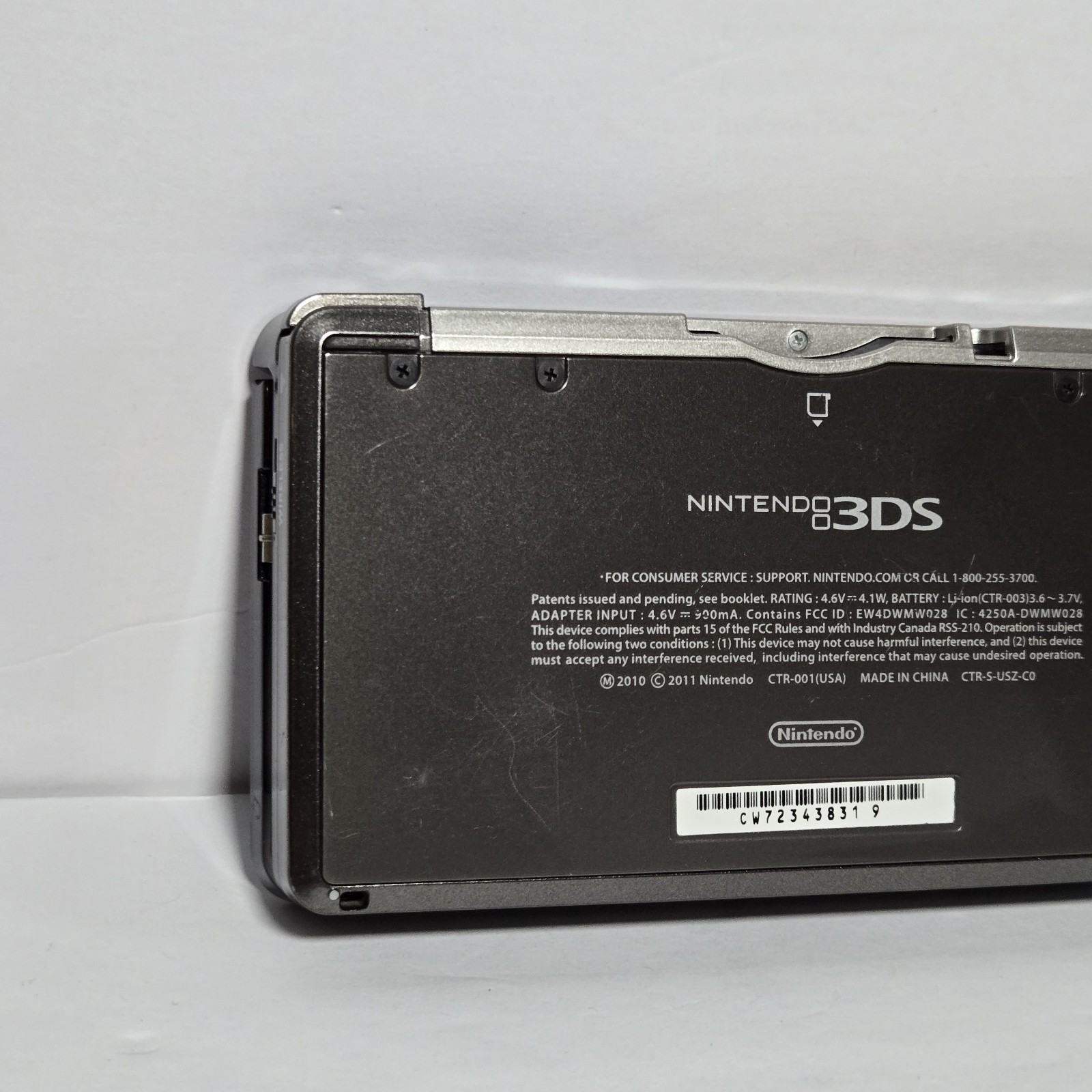 3DS Original US Console – Cosmos Black – Tested Working W/charger CTR 001
