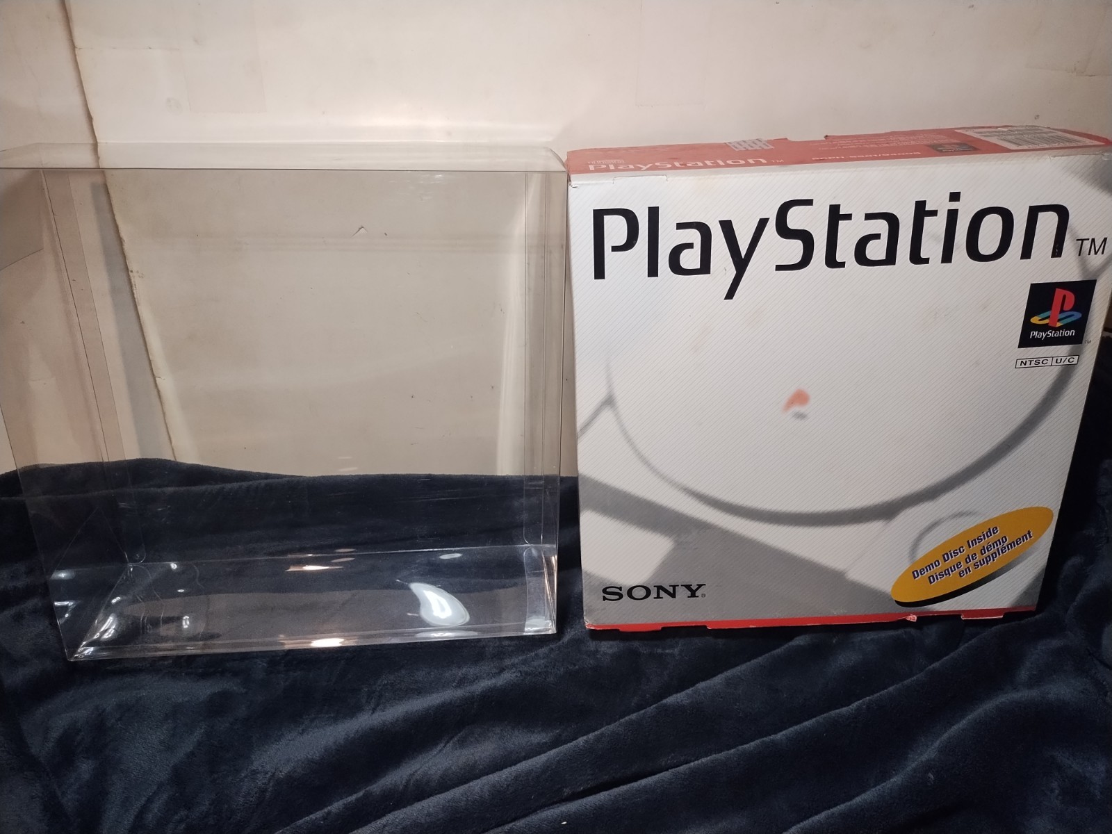 Empty Playstation 1 Console System Box, Foam, Protector & Manual Only PS1