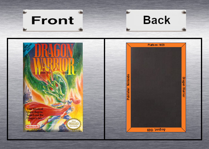 Dragon Warrior 1, 2, 3, 4 Video Game Box Art *NES* High Quality Magnet