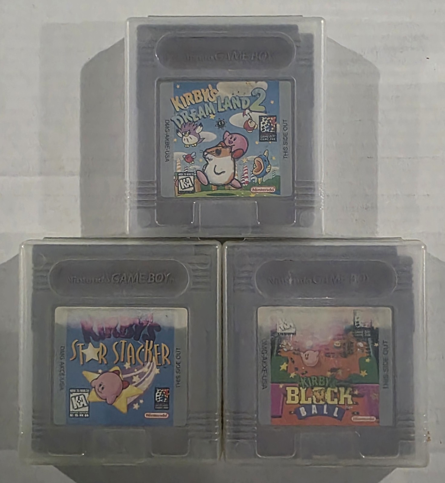 Kirby’s Dream Land 2, Star Stacker, & Block Ball Bundle (Nintendo GameBoy)