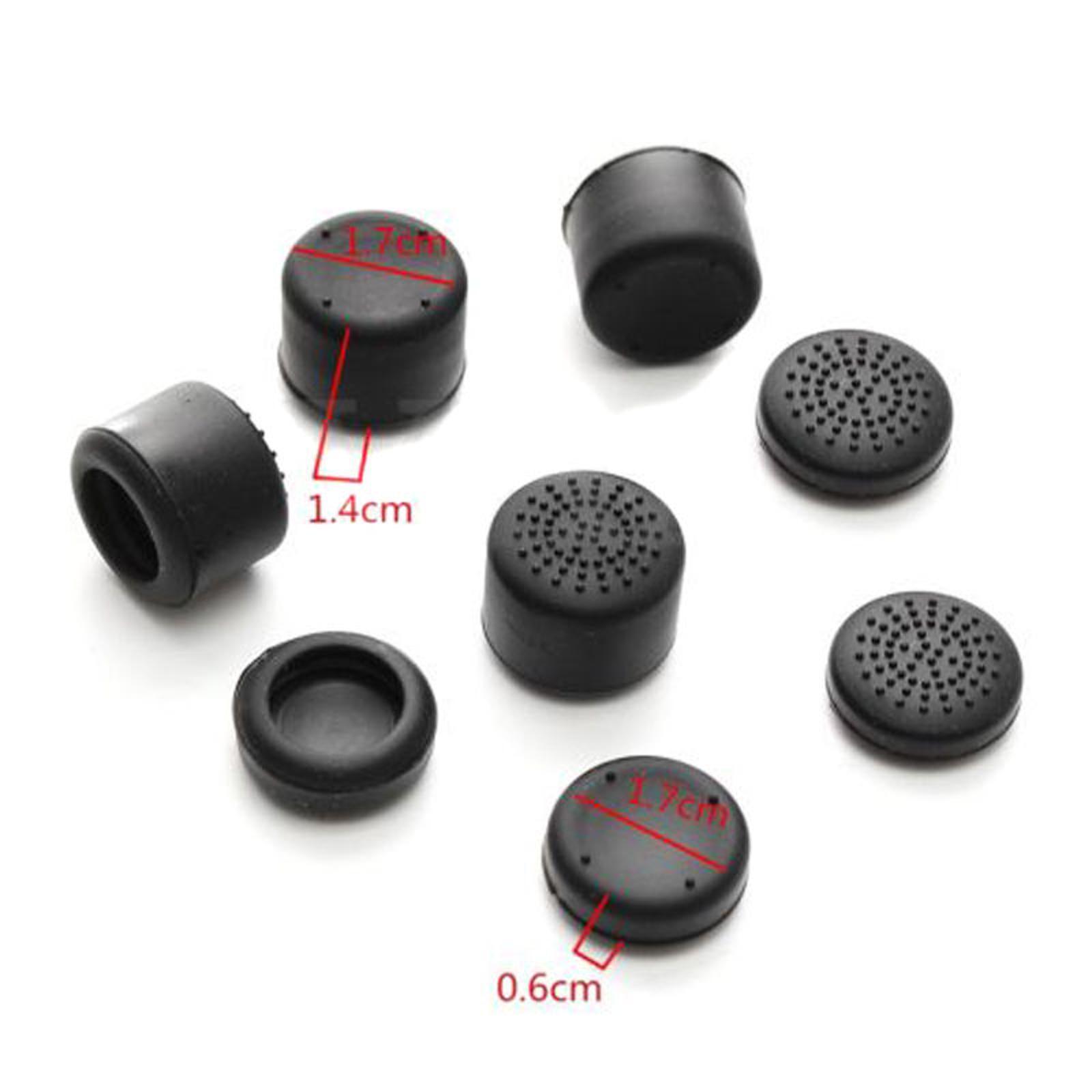 8*Joystick Cap Cover For Nintendo Switch Joy-Con Black Silicone Thumb Stick Grip